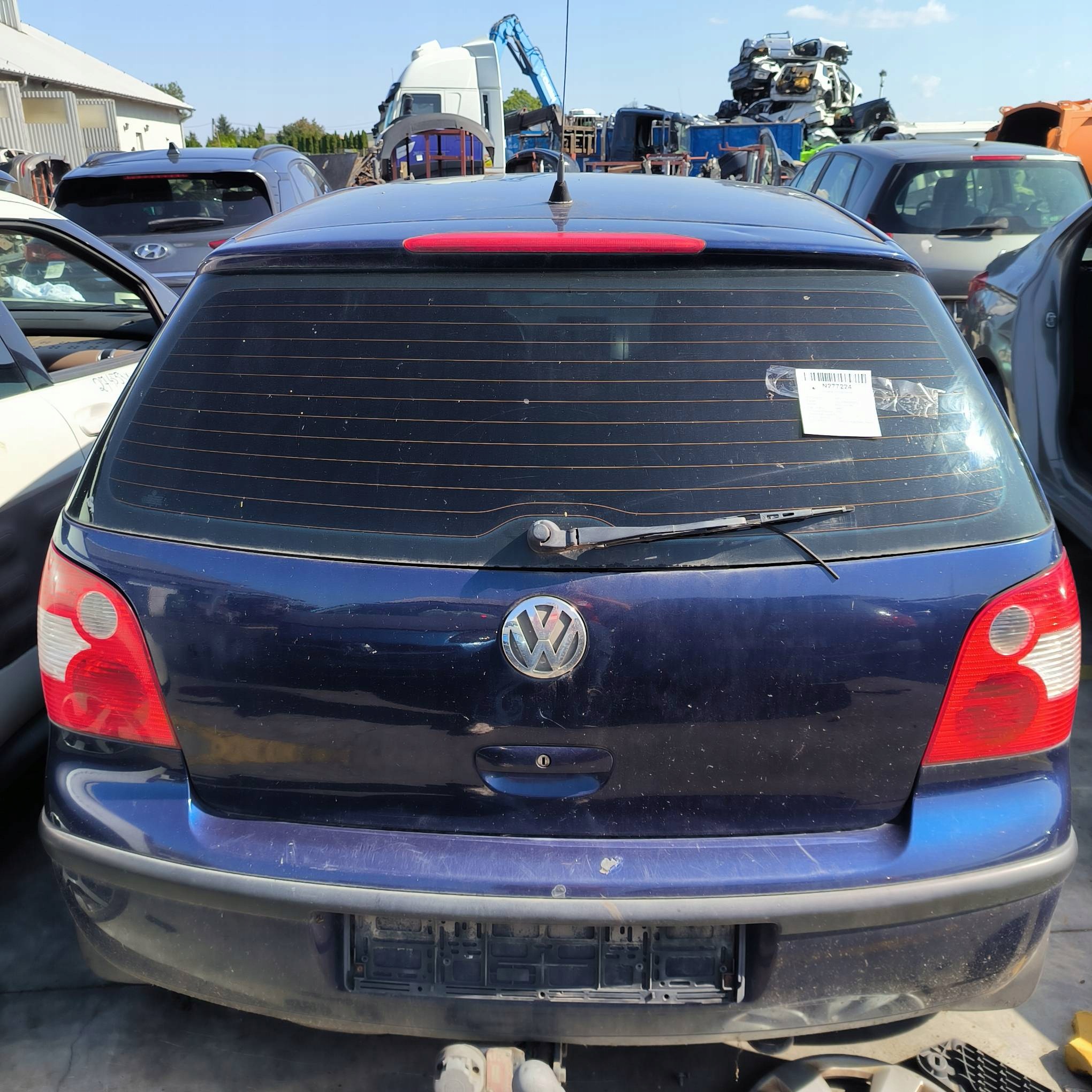 trunk door boot LB5N VOLKSWAGEN POLO IV 9N 3D
