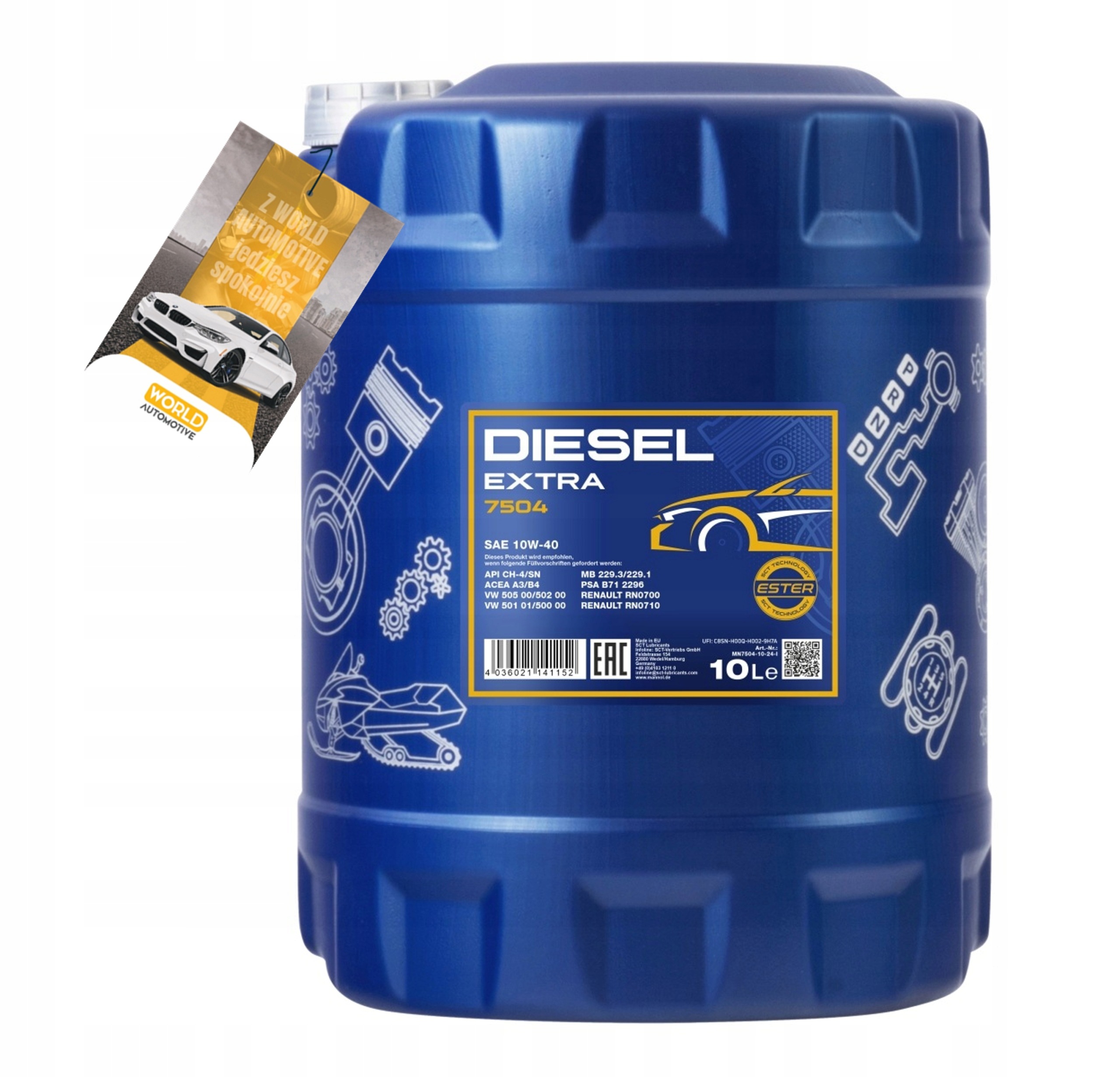 Mannol Diesel Extra 10W-40 10L/ 750410 Produkcji 07/2026