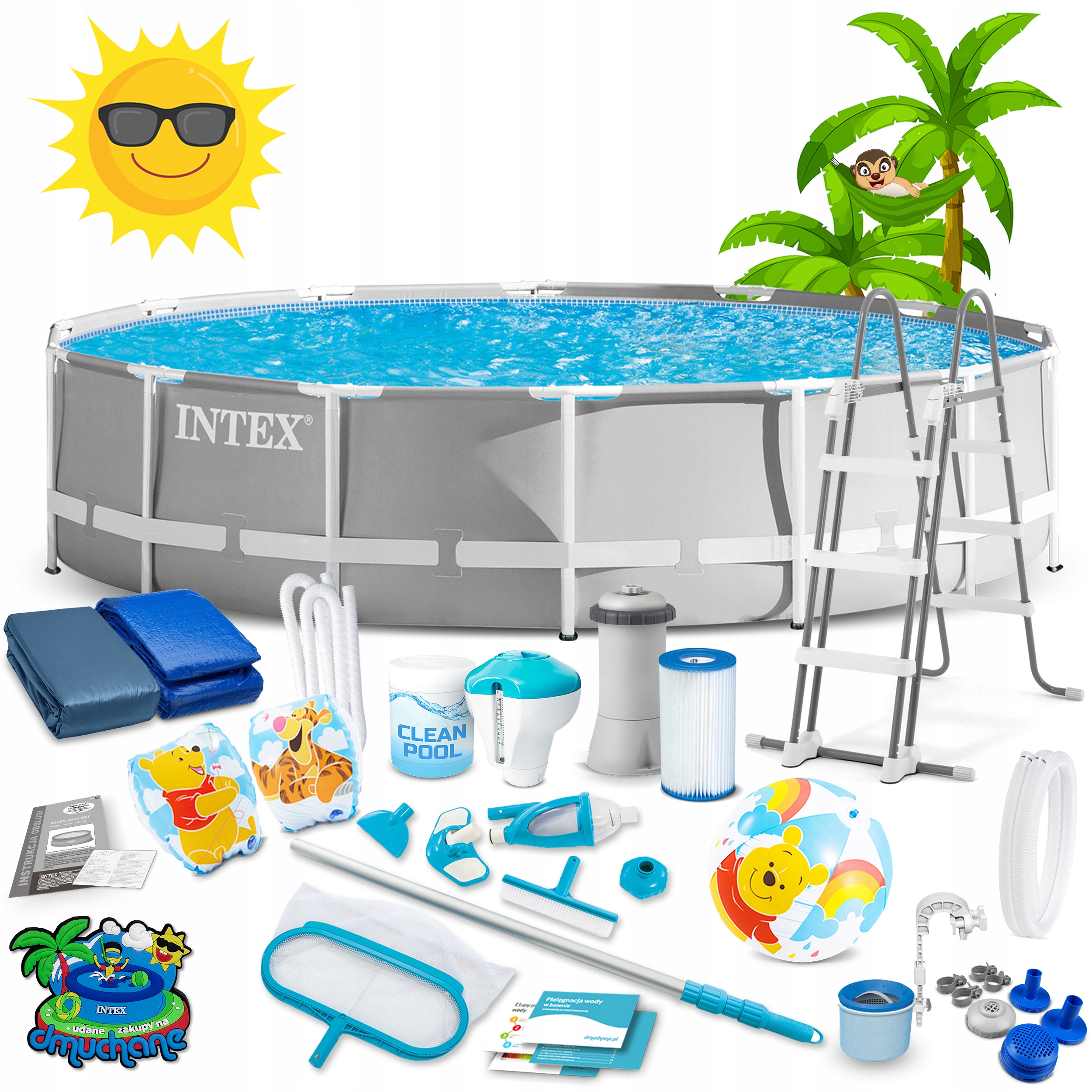 BASEN OGRODOWY STELAŻOWY INTEX 457x122 ZESTAW 21w1 Kod producenta 5908220475675