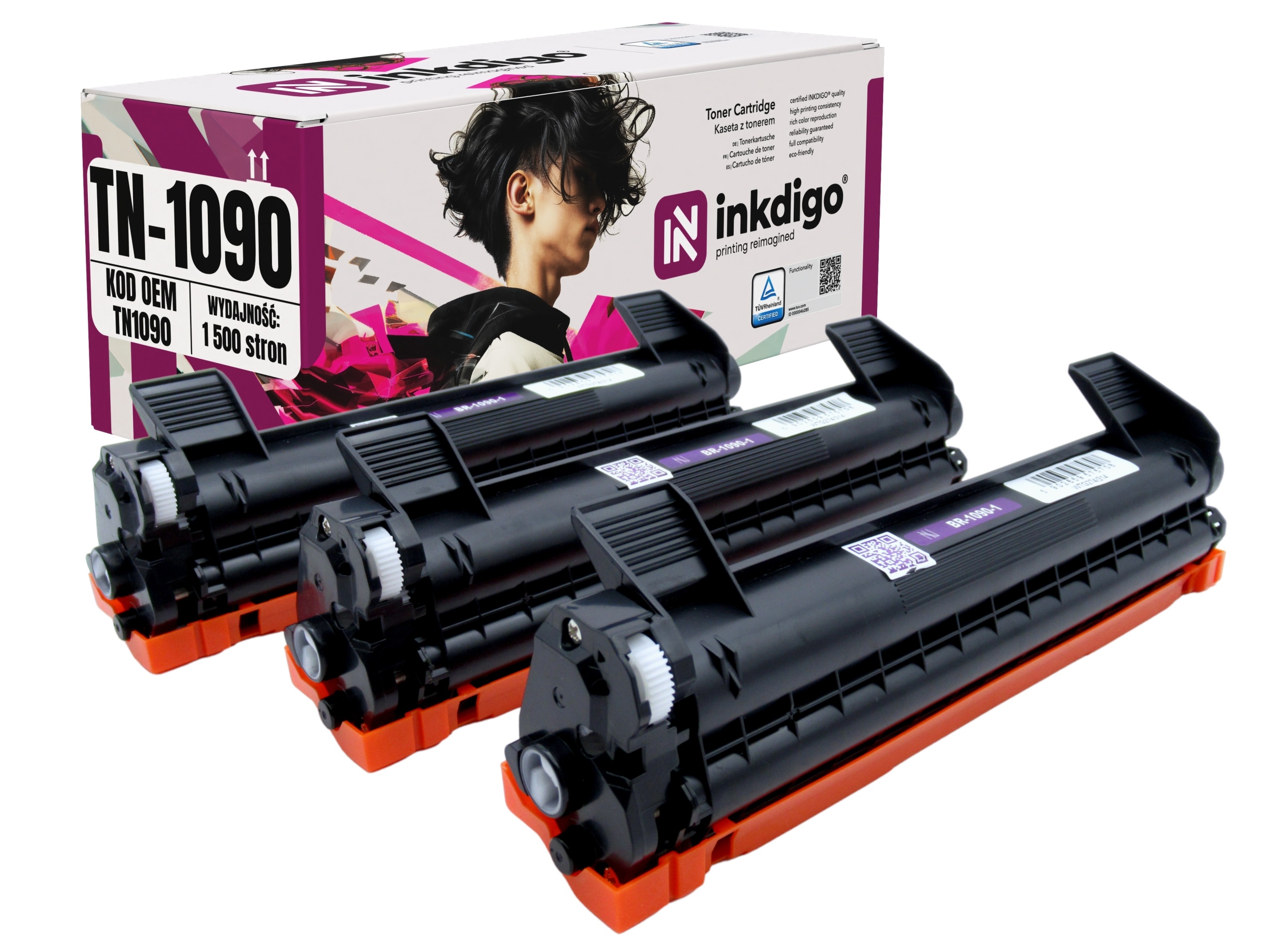 3x toner do tiskárny HL-1222WE DCP-1622WE náhrada 1623WE 1223WE TN1090