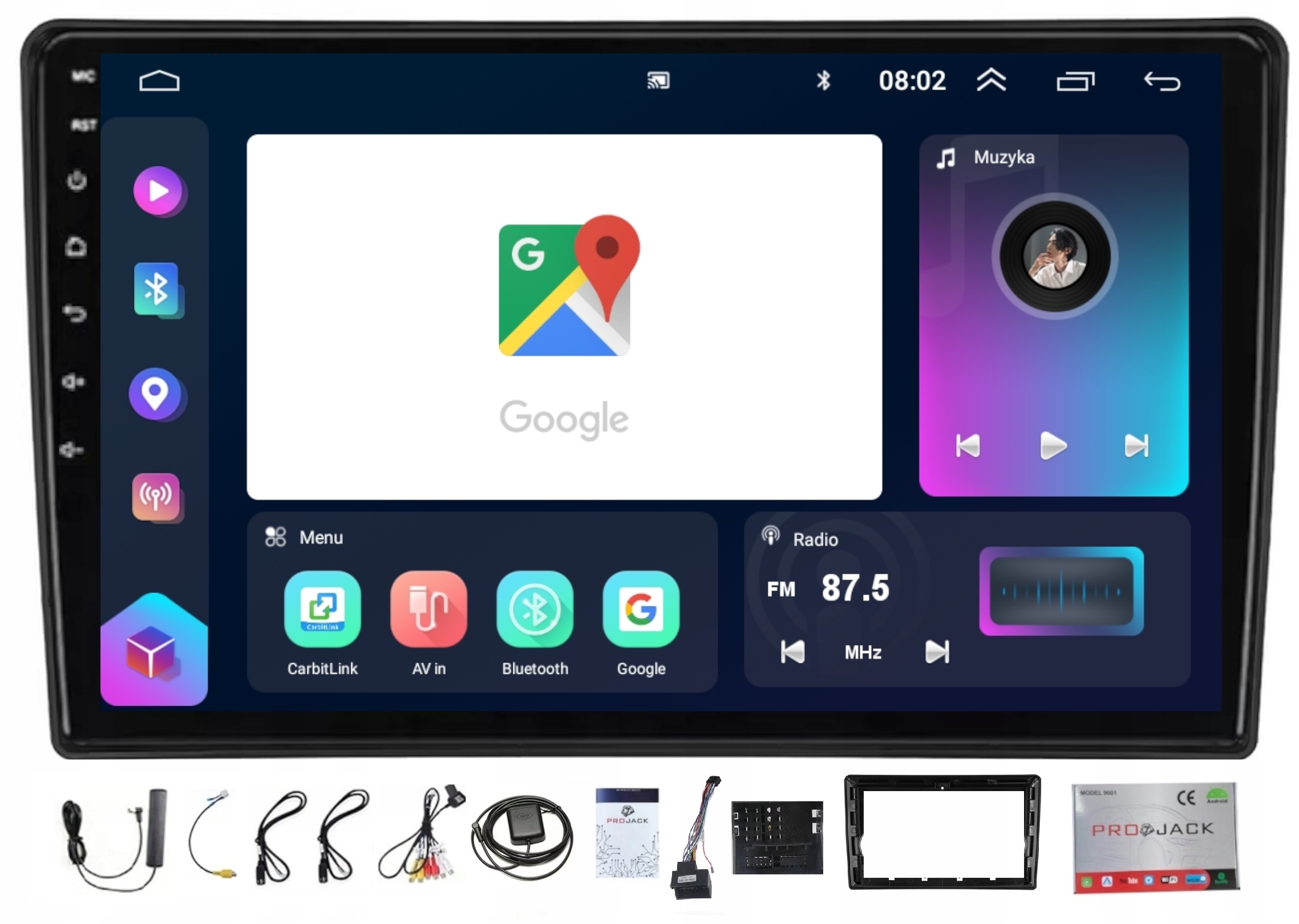 Rádio Navigácia Ford C-max Kuga Focus S-max Carplay Android 8/128GB Sim