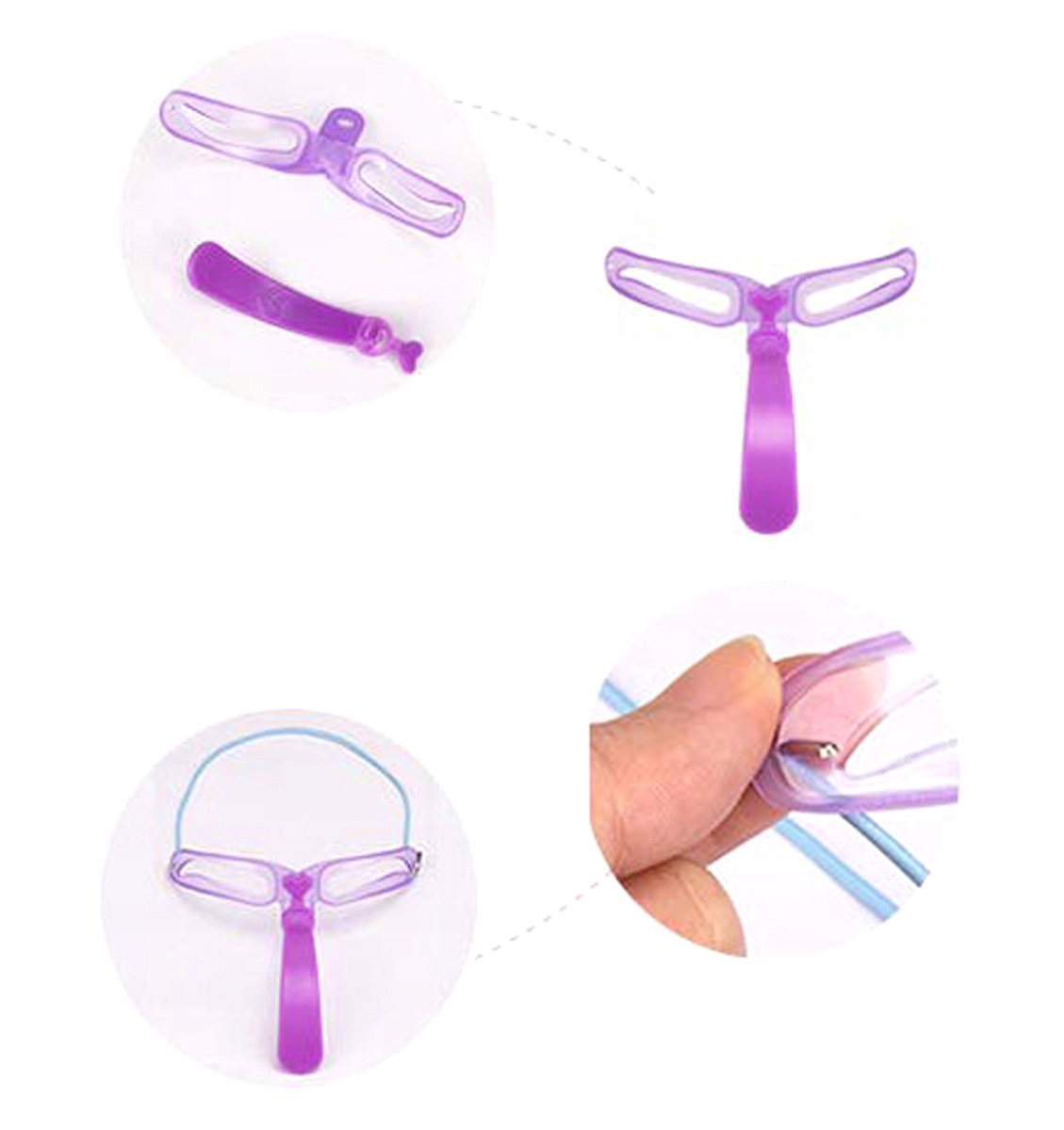 SZABLONY DO MAKIJAŻU MALOWANIA BRWI ZESTAW 8 AG767 Stan opakowania oryginalne