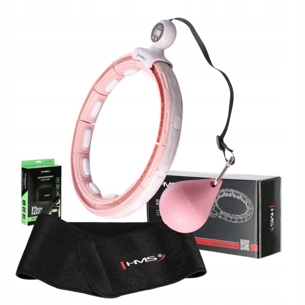 Hula hoop s závažím a počítadlem, nastavitelný zeštíhlovací pás Hms