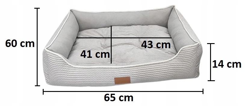 Szare legowisko typu kanapa RegMag M – 65 × 60 × 14 cm – Przygotowanie legowiska do użycia