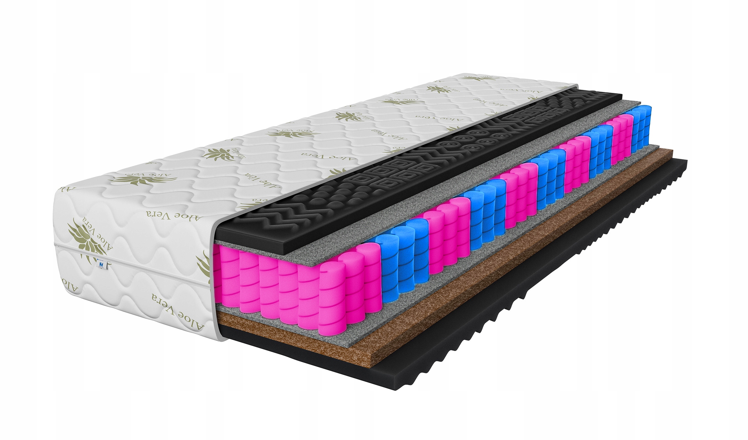 Masážny matrac 90x200 Aloe Vera Premium Black 24 cm luxusný Eko H3 H4