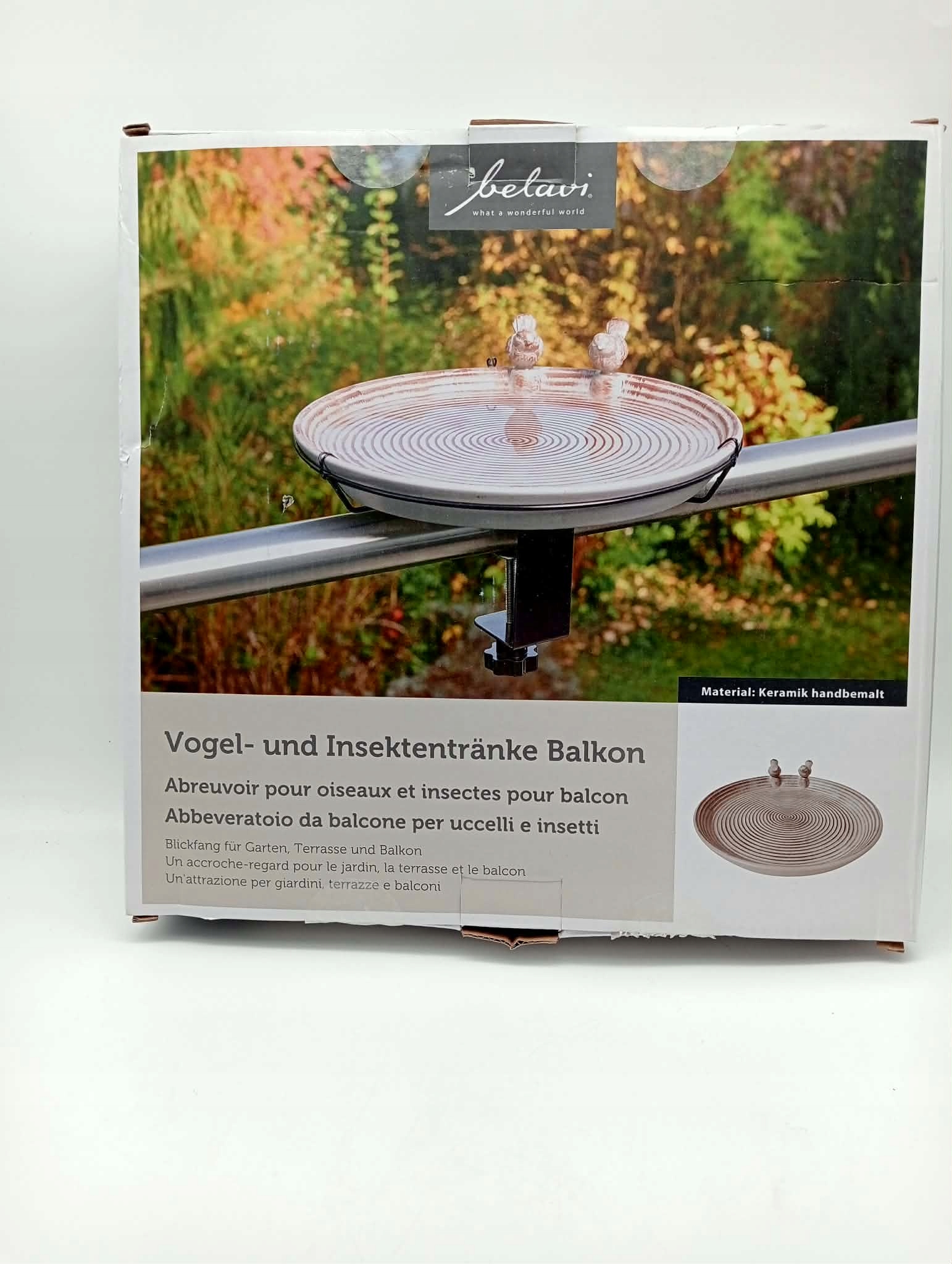 Levně Napáječka pro ptáky a hmyz o rozměrech 30,2 x 3,5 cm