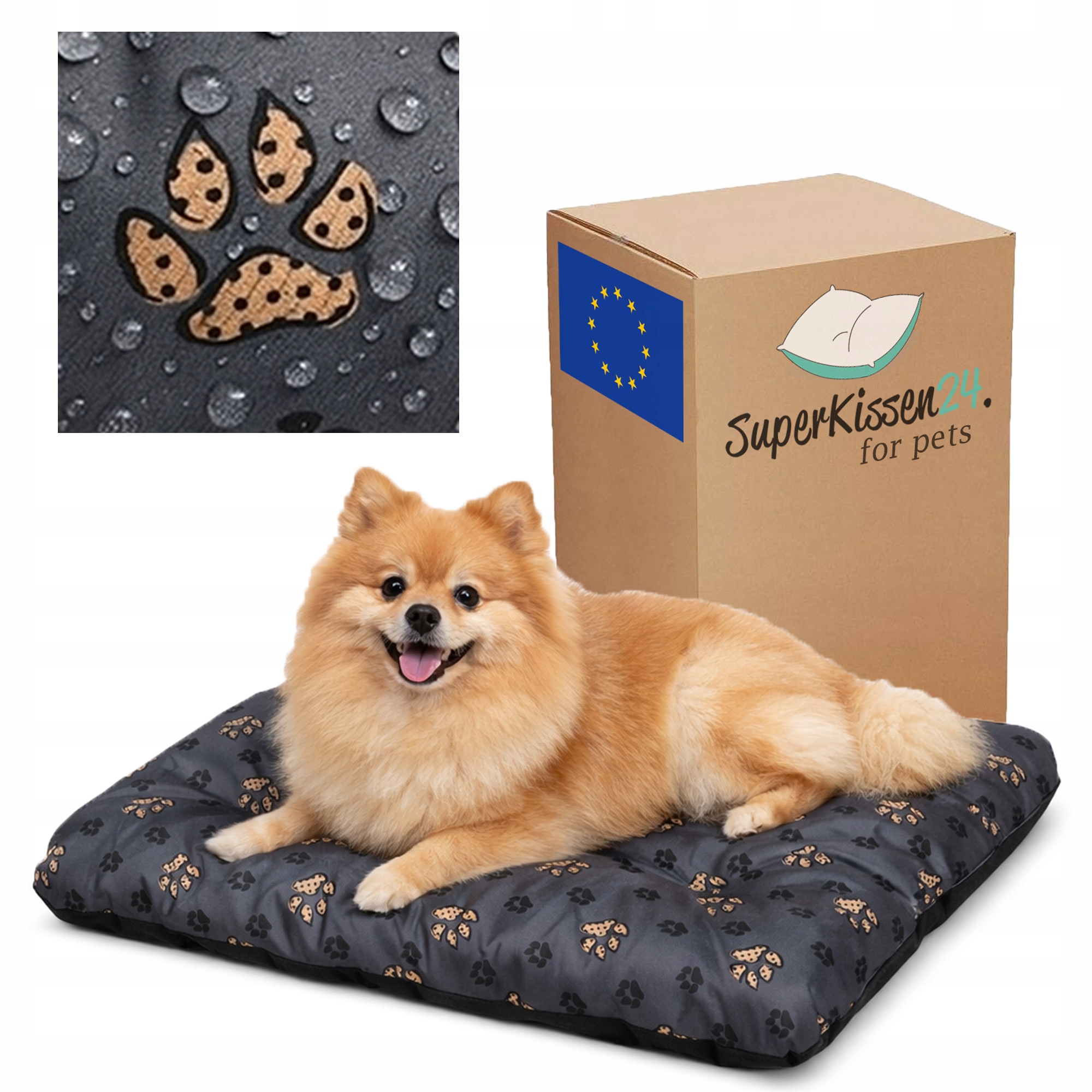 Levně Pelíšek Pro Psa Kočku Poducha 100x75 XL Tlapky!