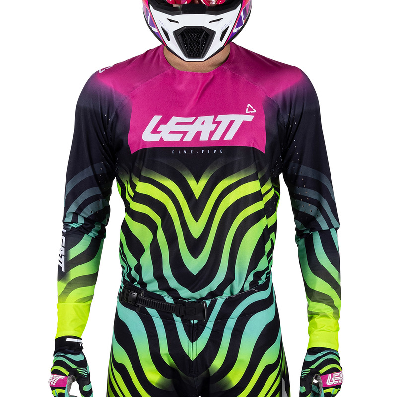 Mikina Leatt Moto 5.5 Ultraweld Tiger Pink M