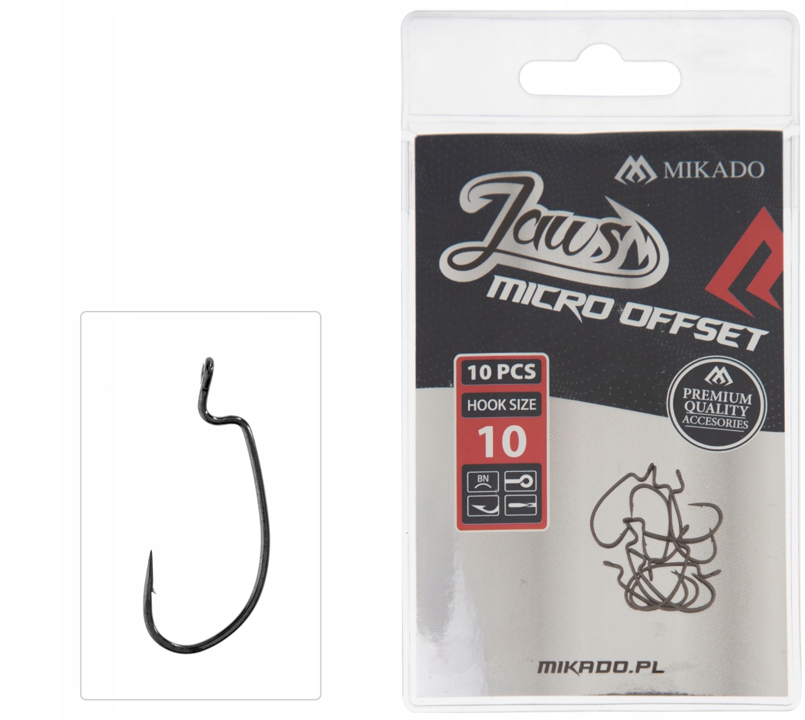 Haczyki Mikado Jaws Micro Offset Nr8