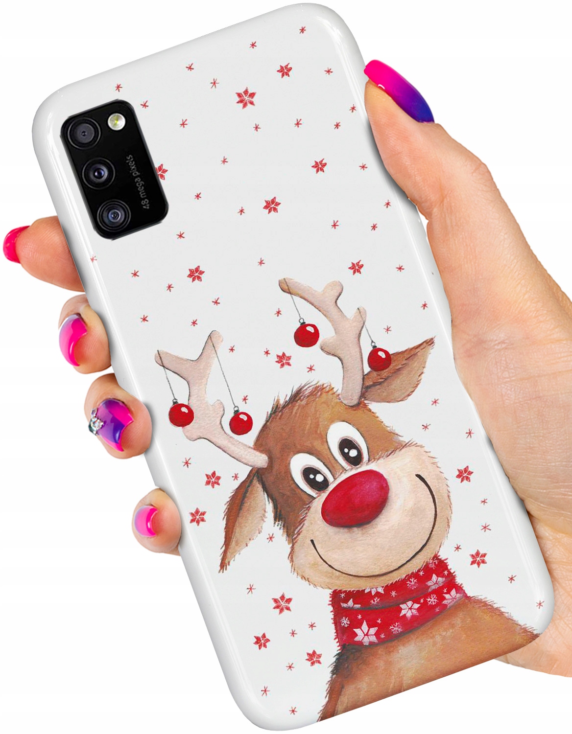 

Etui Świąteczne Case do Samsung Galaxy A41 Szkło