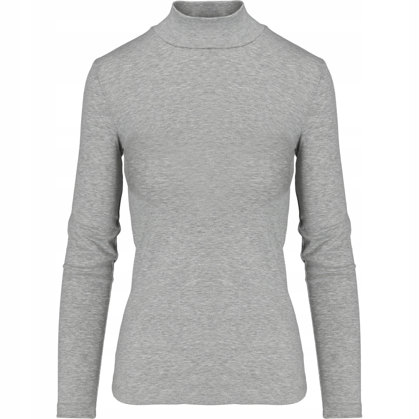 Półgolf Damski Cienki Elastyczny Sweter melanż XS Wzór dominujący bez wzoru