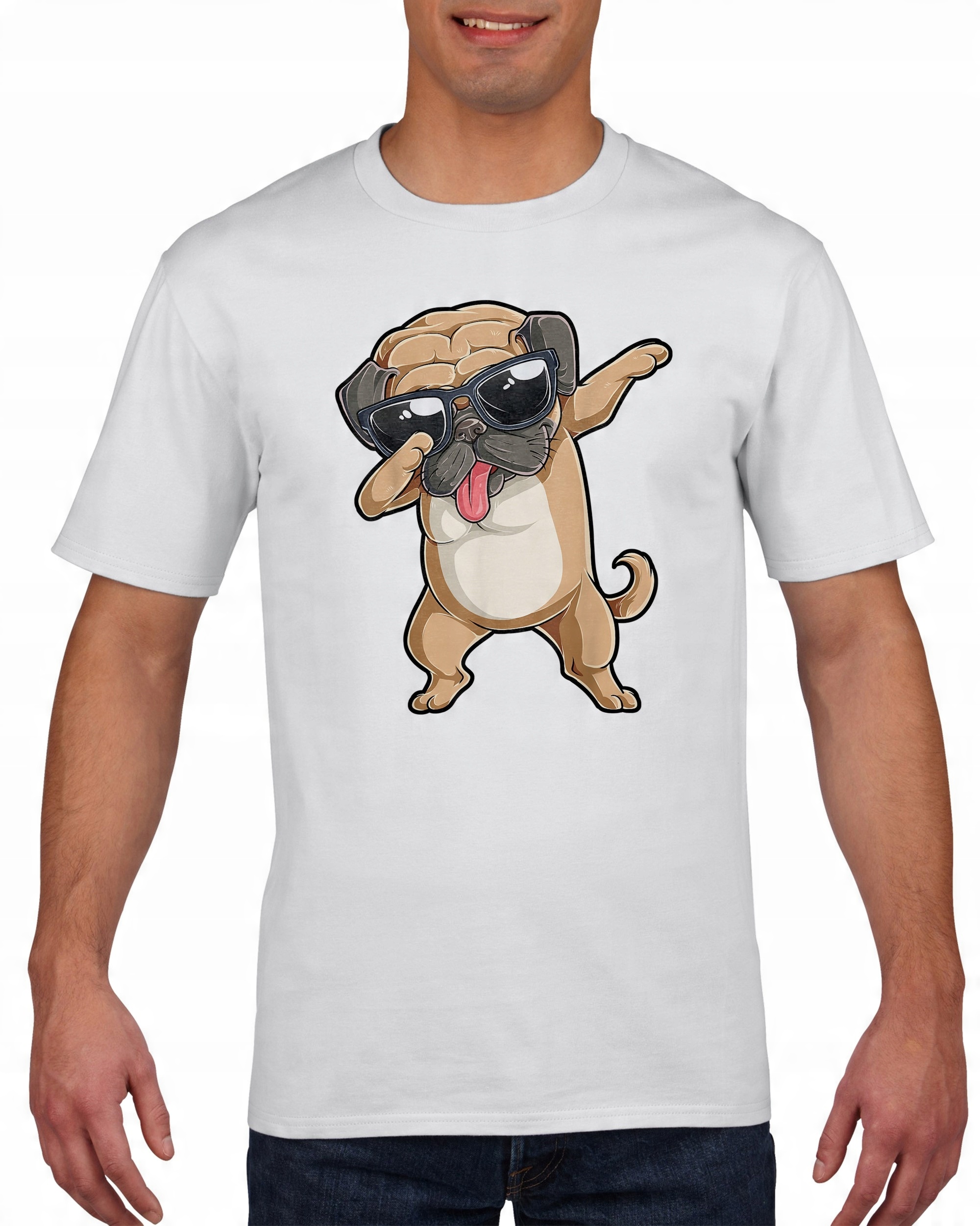

Koszulka męska Dabbing pug mops pies XL