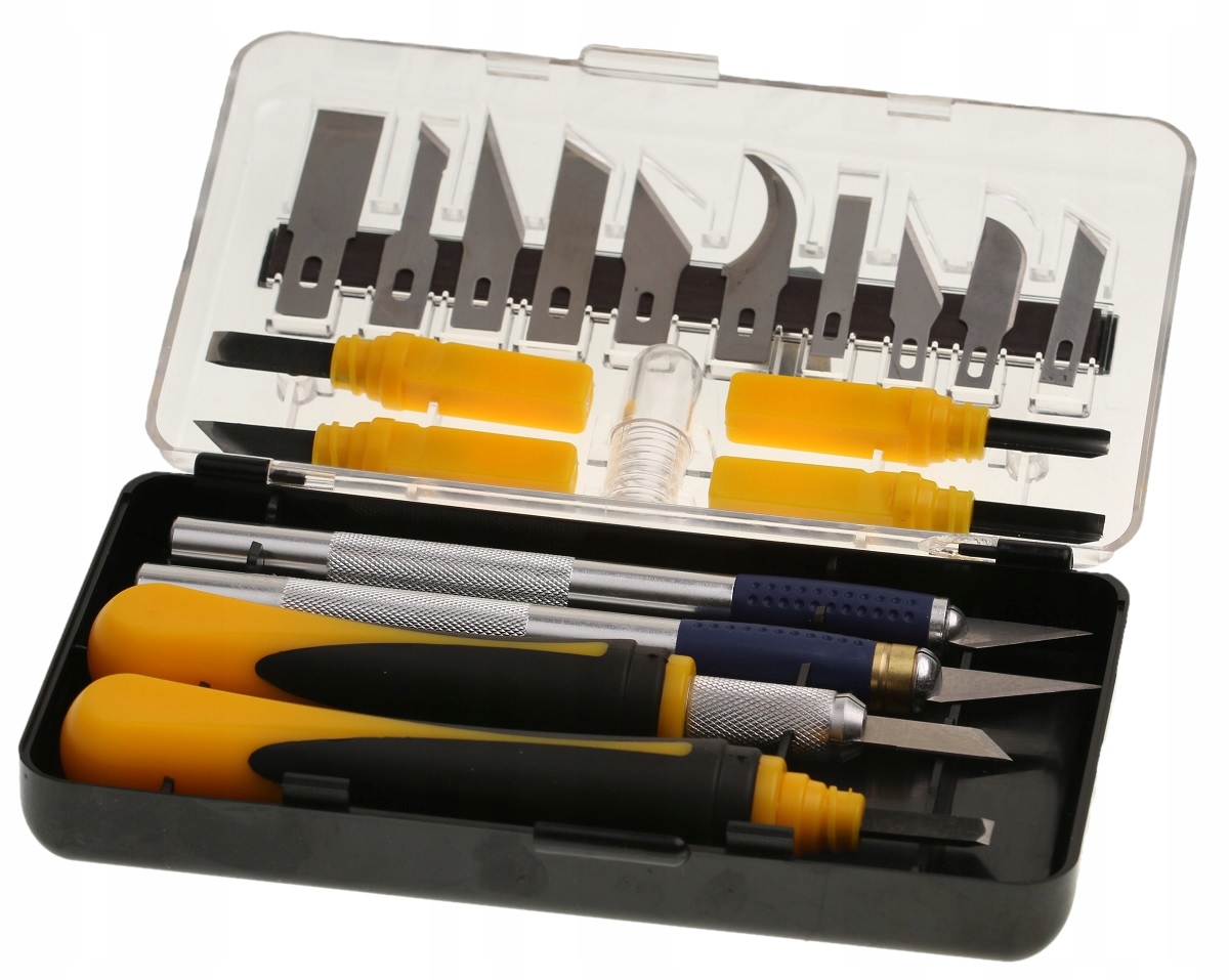 

Noże I Dłuta Precyzyjne Modelarskie Zestaw 22 szt