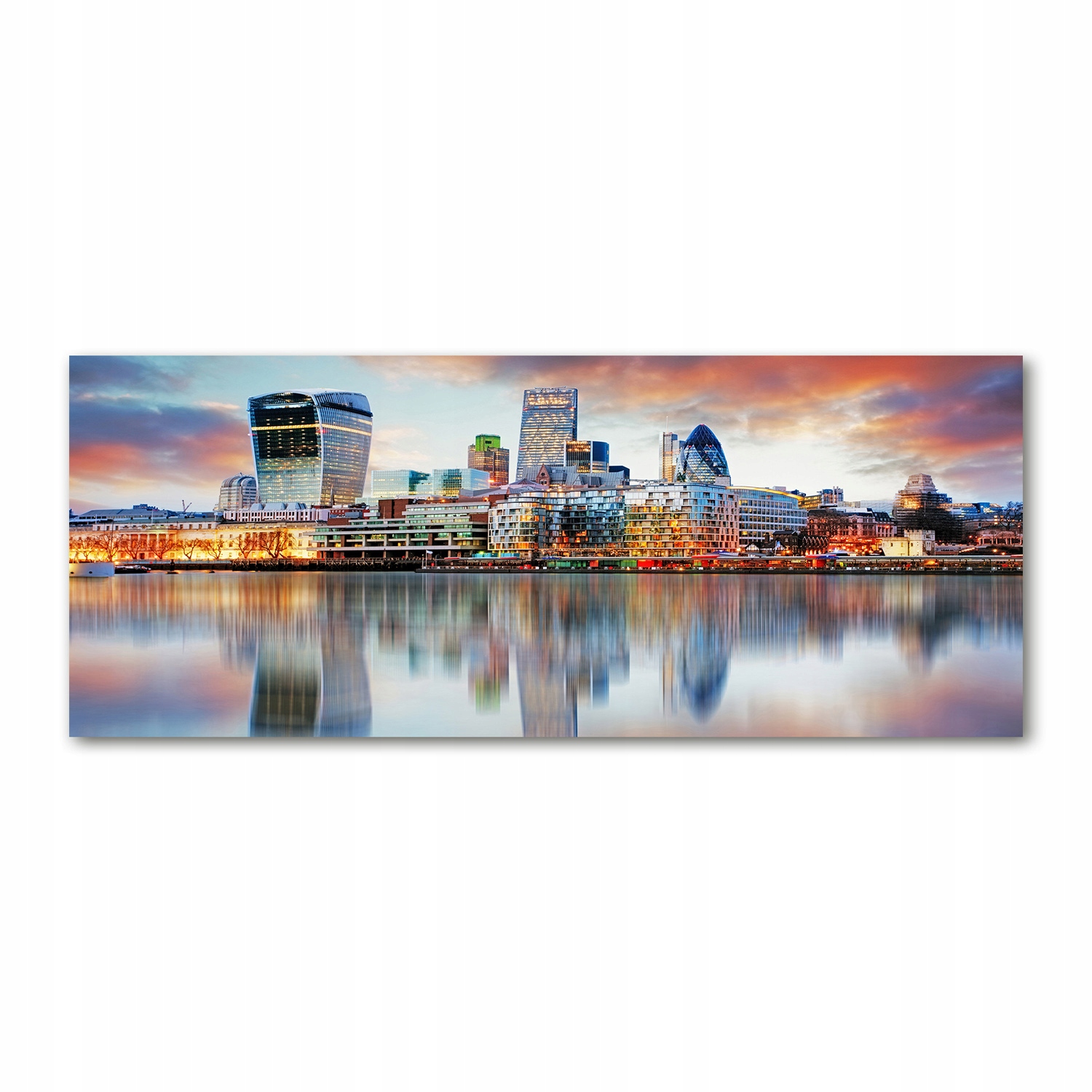 

Foto obraz szkło akryl Panorama Londynu 125x50 cm