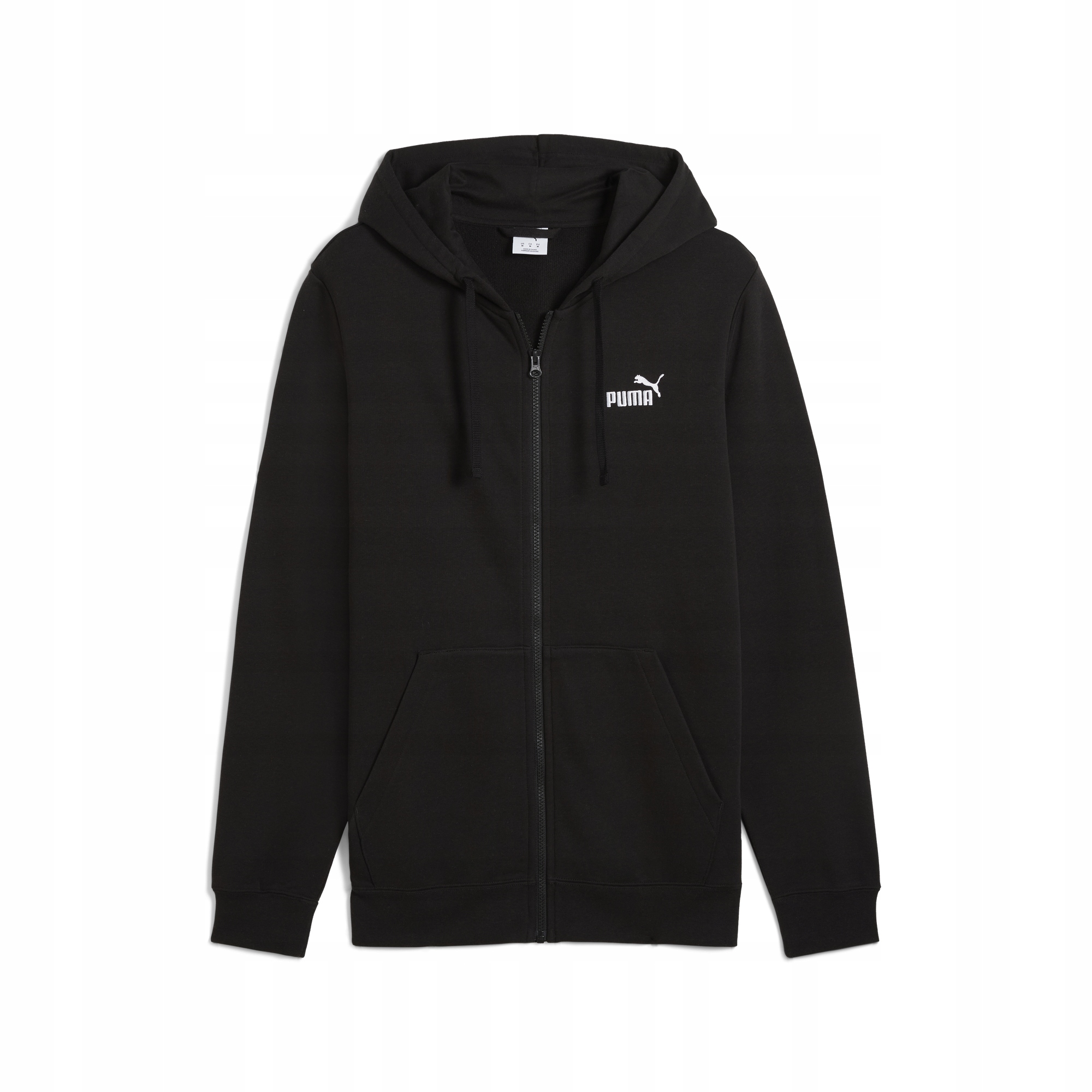Puma Mikina M Ess Full-zip Hoodie Černá