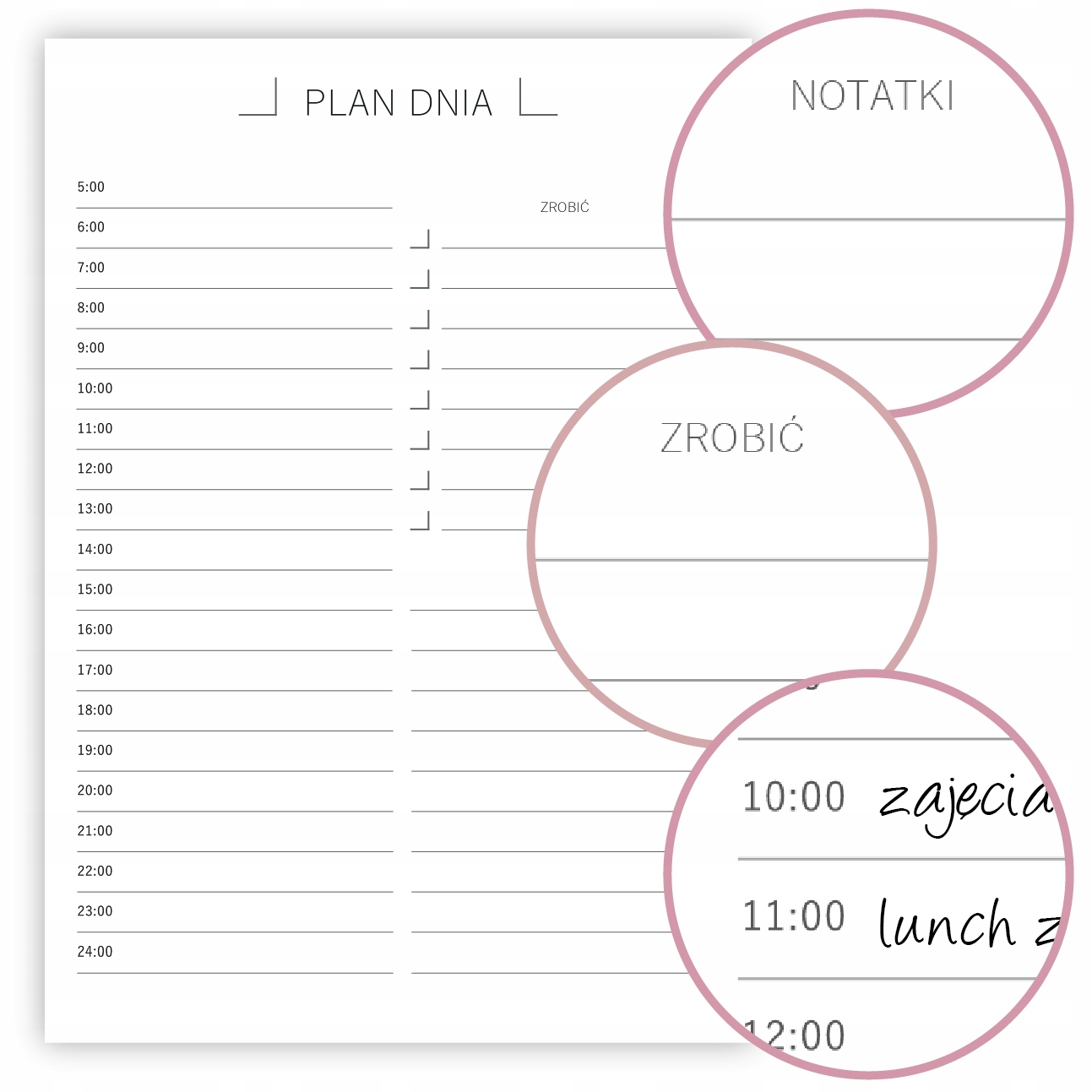 

Plan Dnia Planer Notes A5 26 kartek M