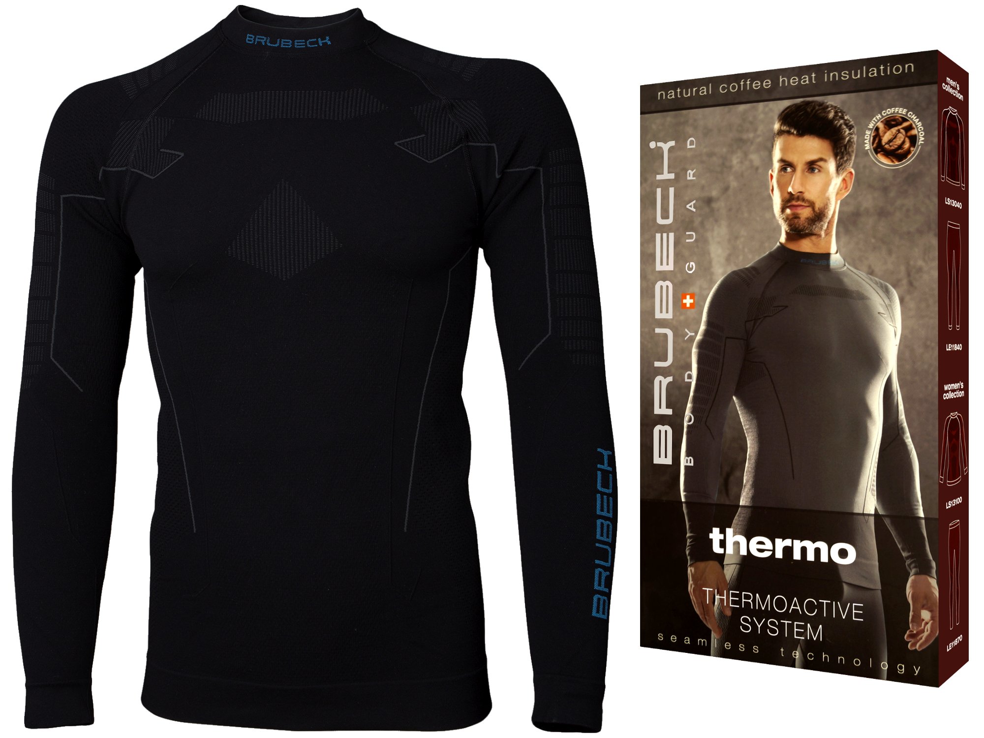 Brubeck Thermo pánská mikina LS13040 termoakty, velikost M