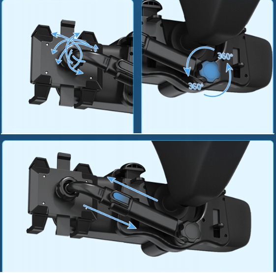 UCHWYT NA TELEFON MOCOWANY DO LUSTERKA 360° Producent inny