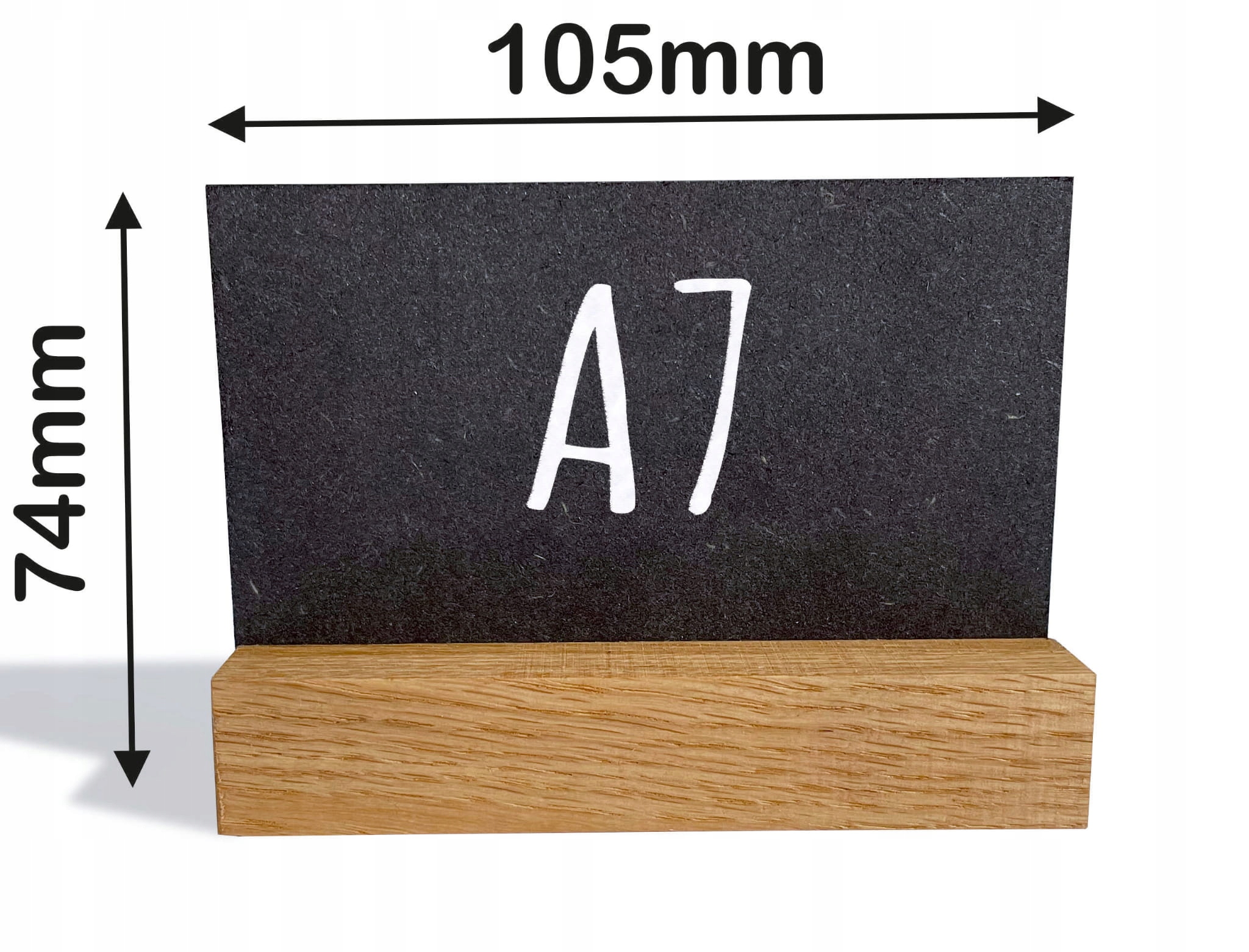 Tabliczka Kredowa Cenówka Czarna Drewniana stojak kredowy A7 - 5 Sztuk Kod producenta cen1-A7