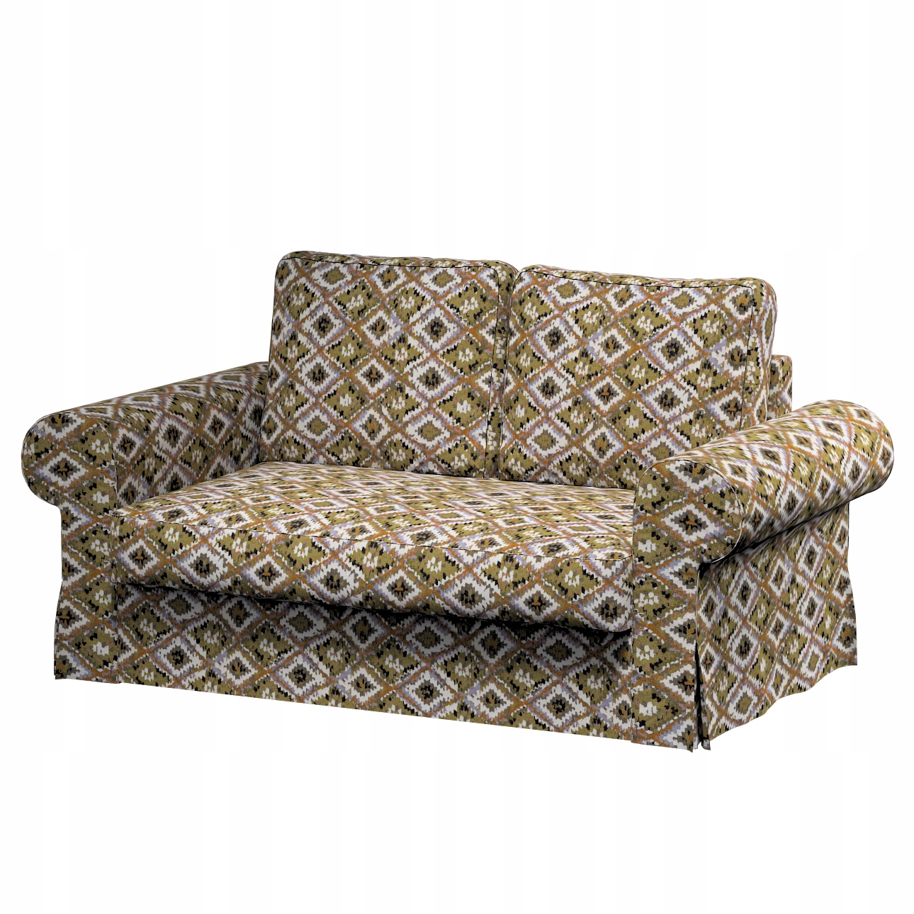 Potah na rozkládací pohovku Backabro pro 2 osoby Ikea oranžový