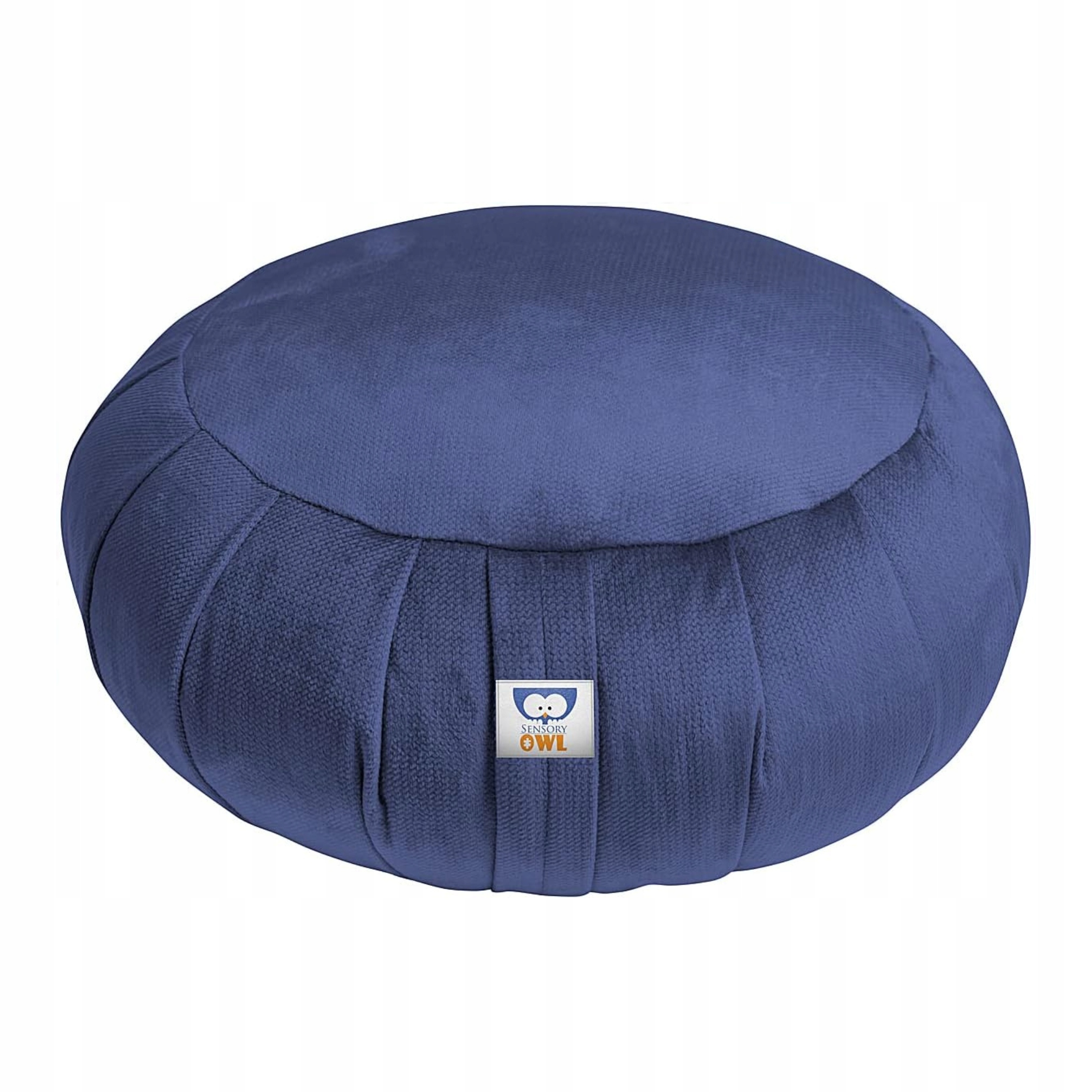 Polštář Zafu kulatý pro meditační jógu, cvičení, pohankové slupky, granátová barva