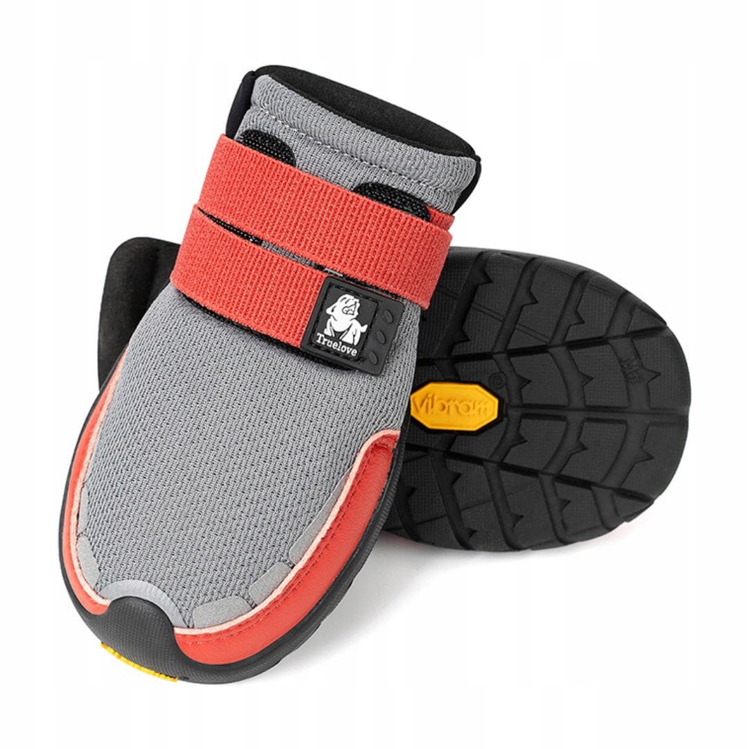 Levně Profesionální boty pro psa Truelove On Track šedé 2ks velikost: L