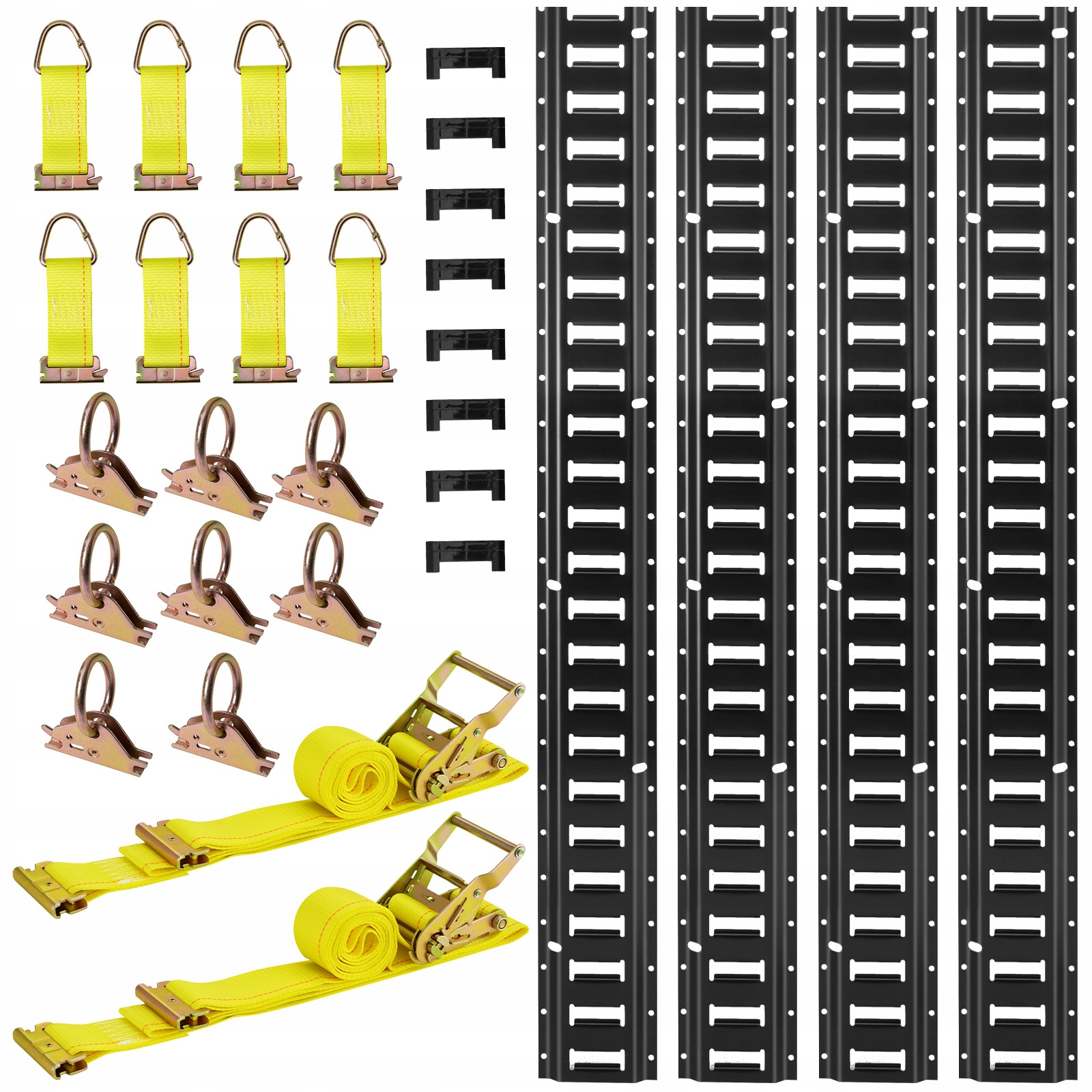 Sada Upevňovacích Lišt Vevor E-track 4 Kusy 2346 MM, Silná A Pevná