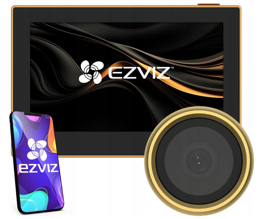 WiFi hľadáčik Ezviz HP2 Gold WiFi s kamerou a LCD obrazovkou Aplikácia