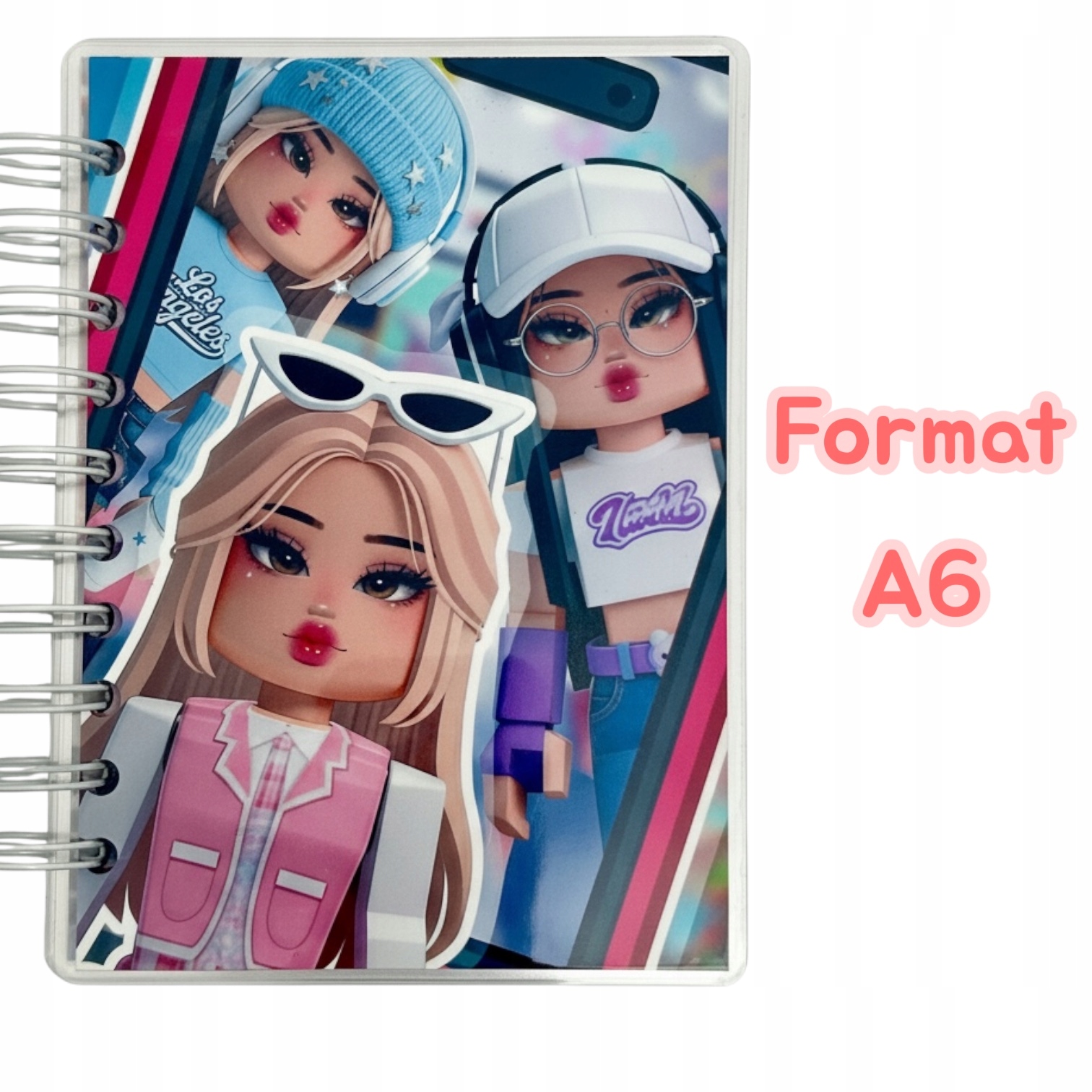 Kniha na suchý zip inspirovaná světem Robloxu ve formátu A6