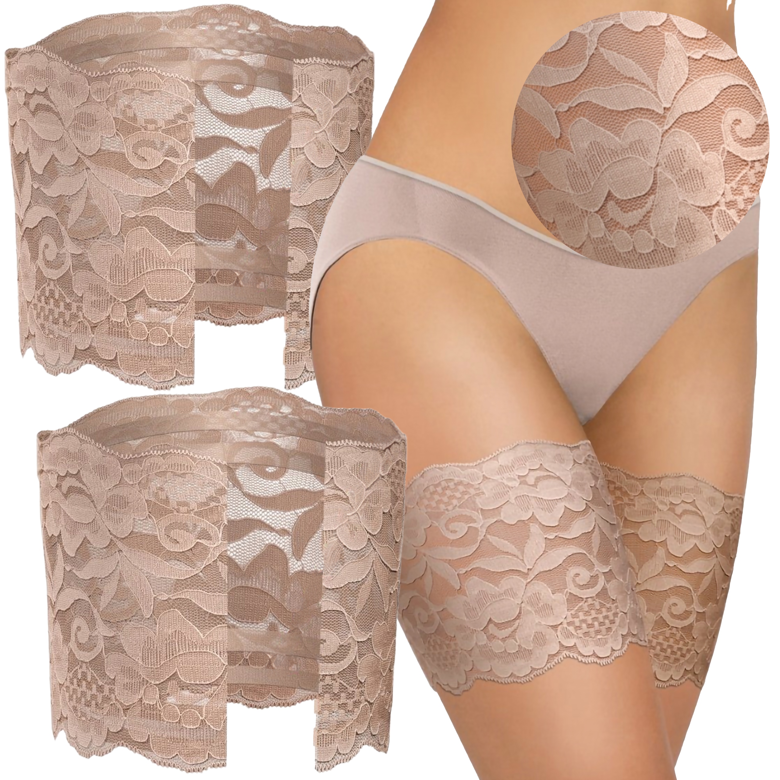 OPASKI NA UDA PRZECIW OTARCIOM Z PASKAMI SILIKONU Płeć kobieta