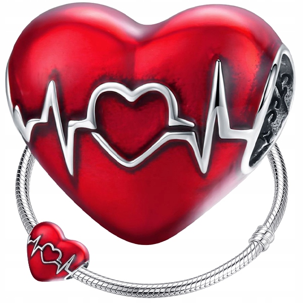 

Charms Serce srebro 925 koralik S925 zawieszka