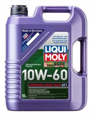 Olej Liqui Moly 10V60 5L Synthoil Race Tech GT1 Sl/cf