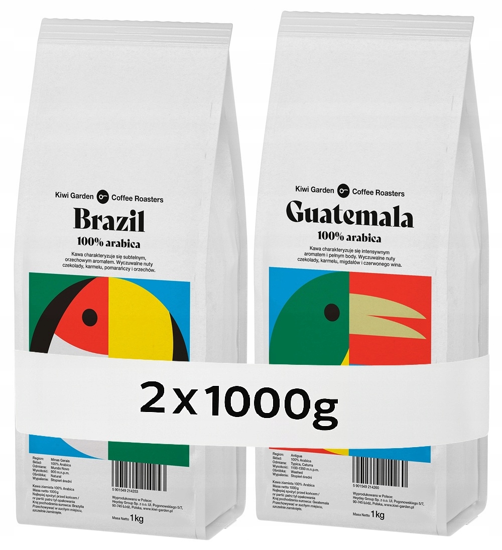 Káva Zrnková 2KG Brazílie Guatemala Arabica Čerstvě pražená pro Kávovar