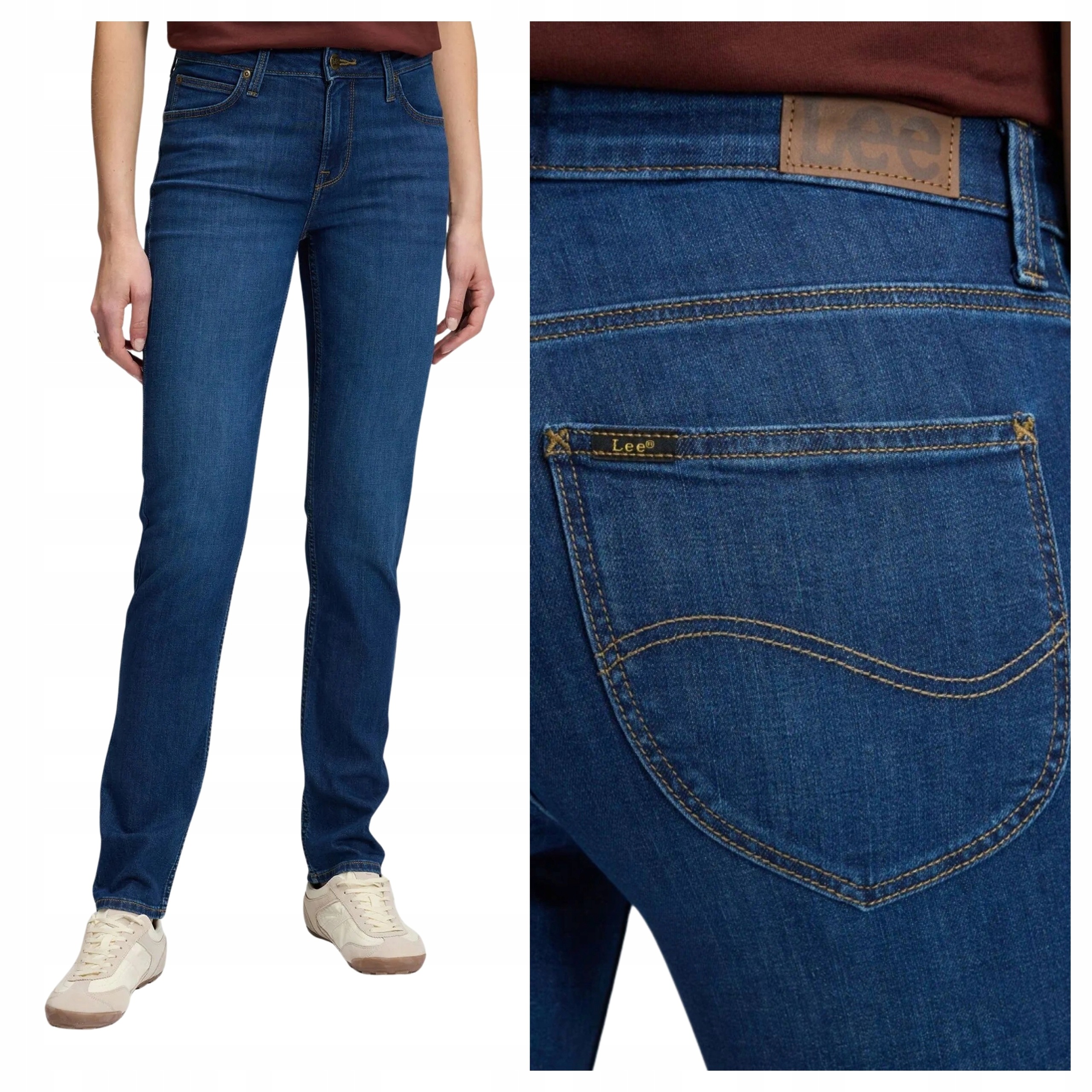 Dámské džíny Lee Elly Blue Retro modré slim fit W32 L31
