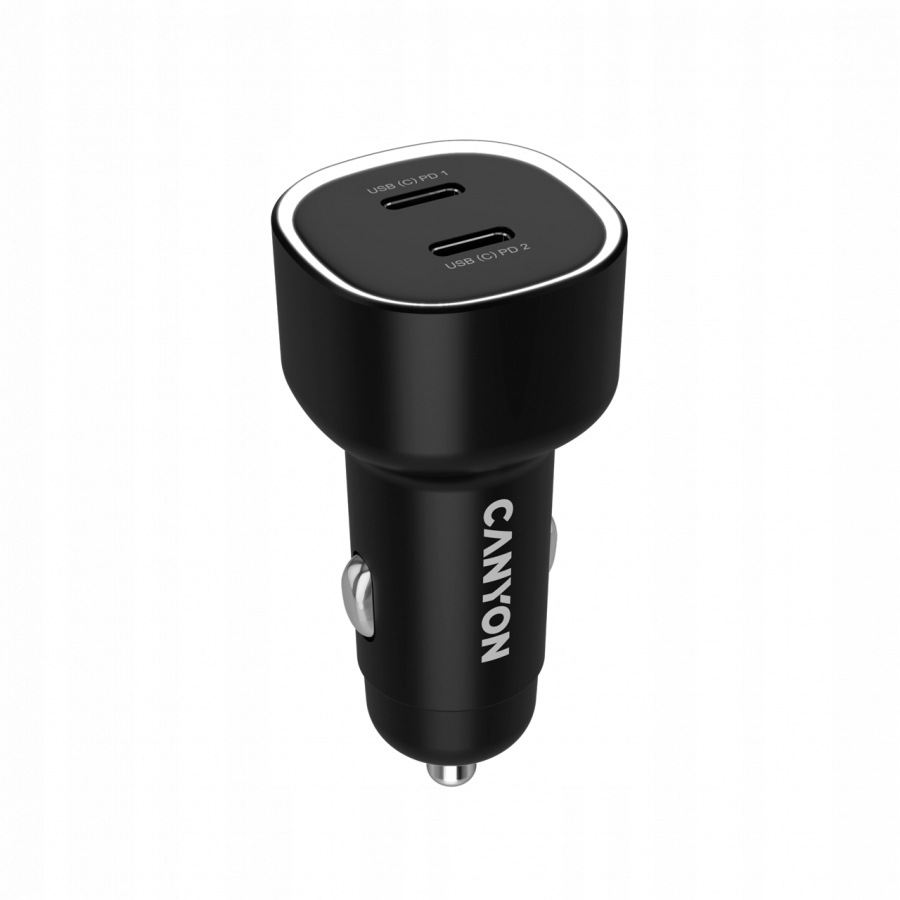 CANYON Ładowarka samochodowa OnDrive 60 PD 60W 2xUSB-C czarna — 8