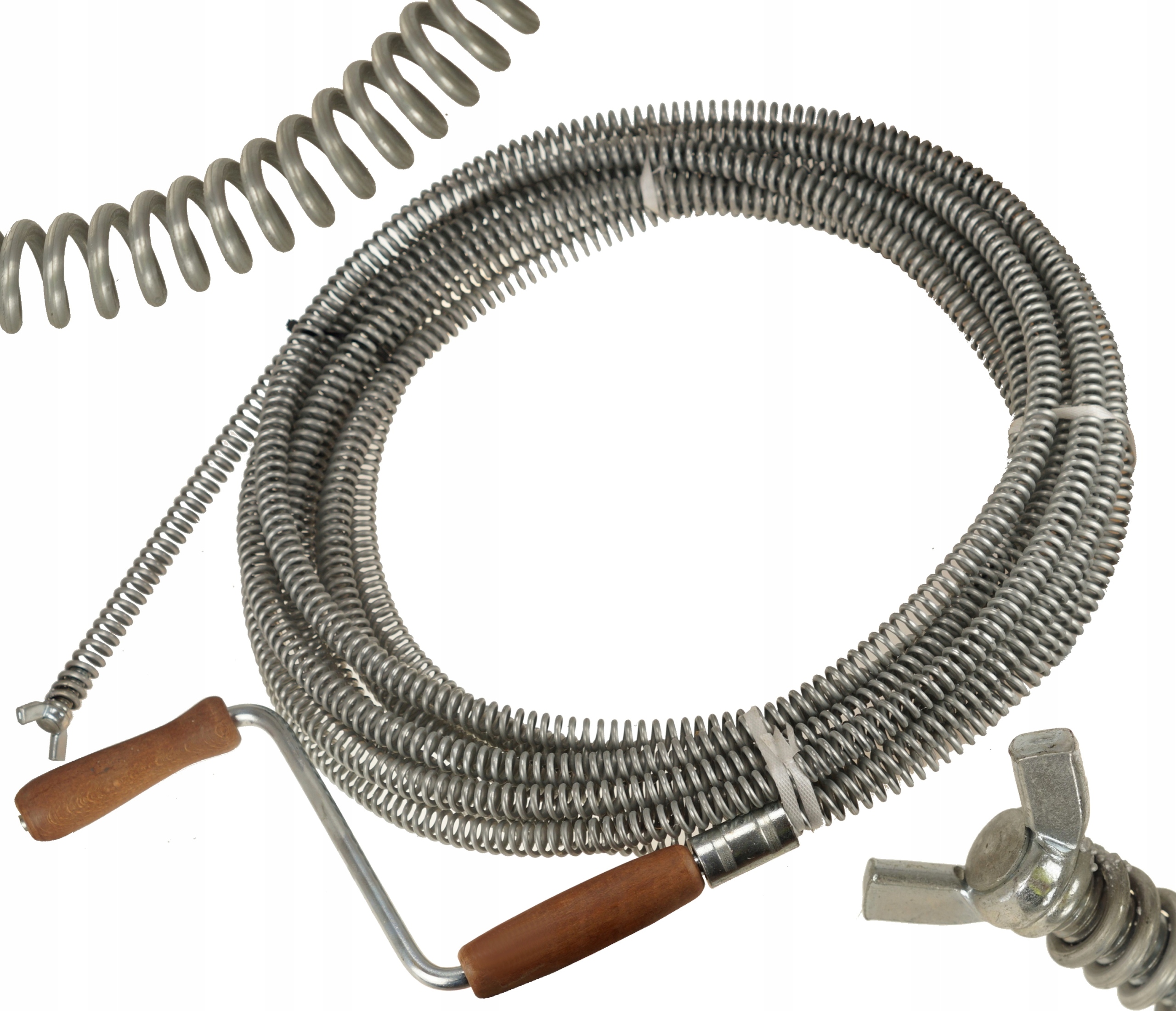 Kanalizační Spirála Pružina Zmijka Pro Trubky FI18 X 5 M, Pozinkovaná, Polská