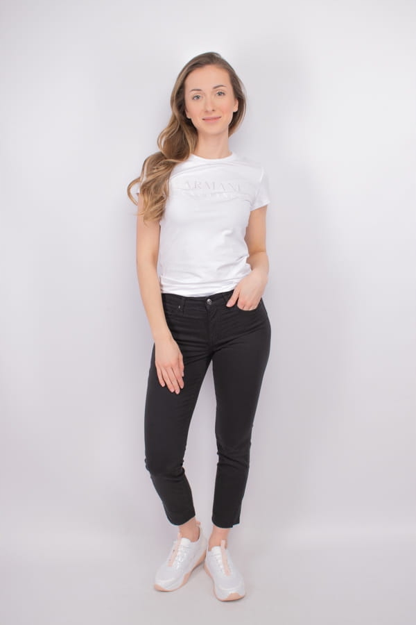 Dámské džíny Armani Exchange 3DYJ22 Y2VLZ černé Pants: 27R