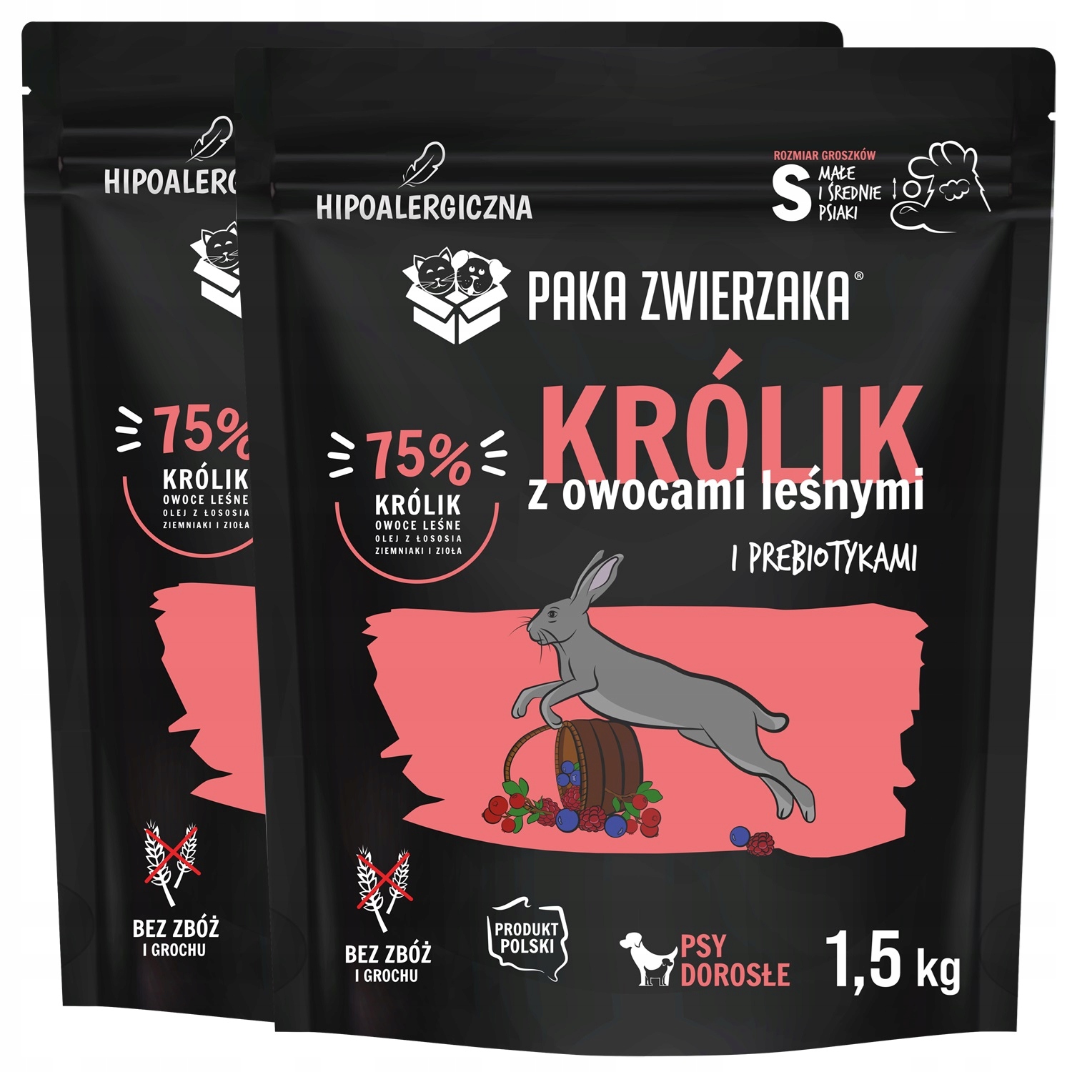 Levně Paka Zwierzaka Seventh Heaven Mini králík s lesními plody 1,5 kg 2PAK