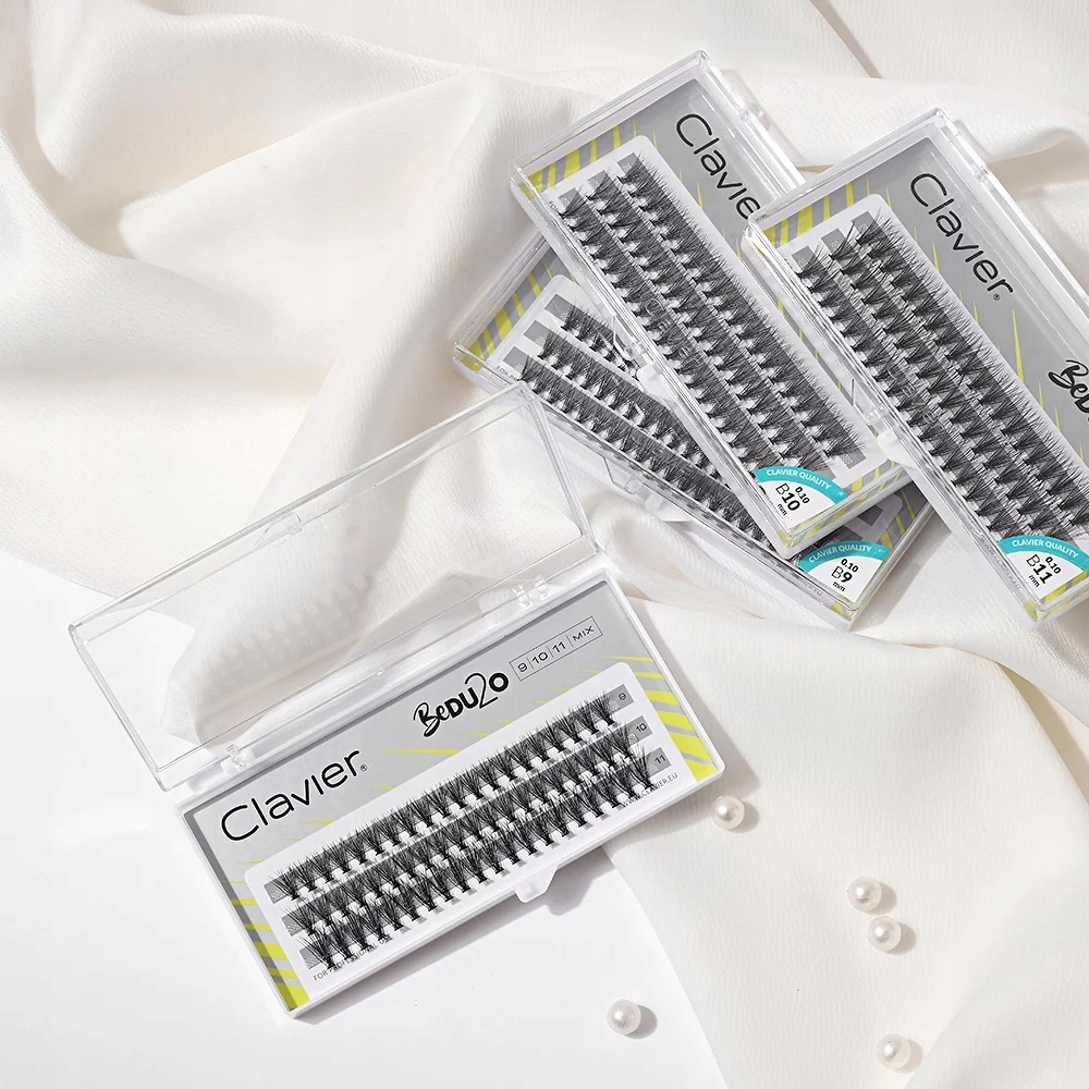 KĘPKI RZĘSY CLAVIER BeDU2O skręt B - 13 mm Rodzaj rzęs w kępkach