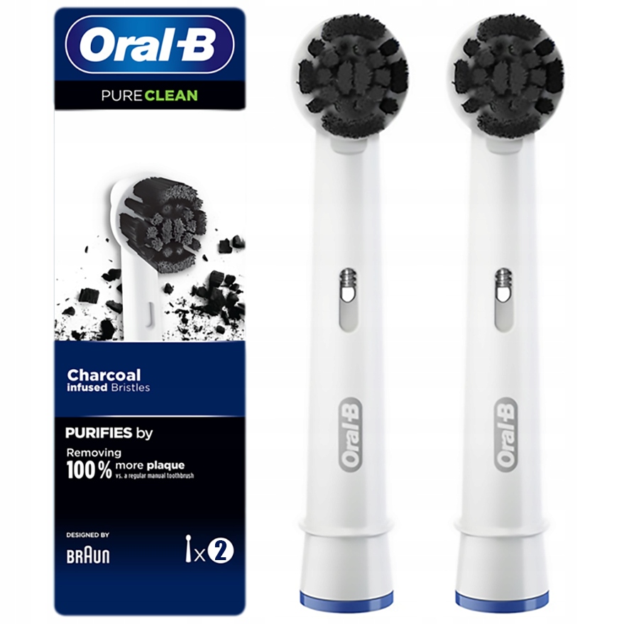

Oryginalne Końcówki Braun Oral-b Pure Clean Węgiel