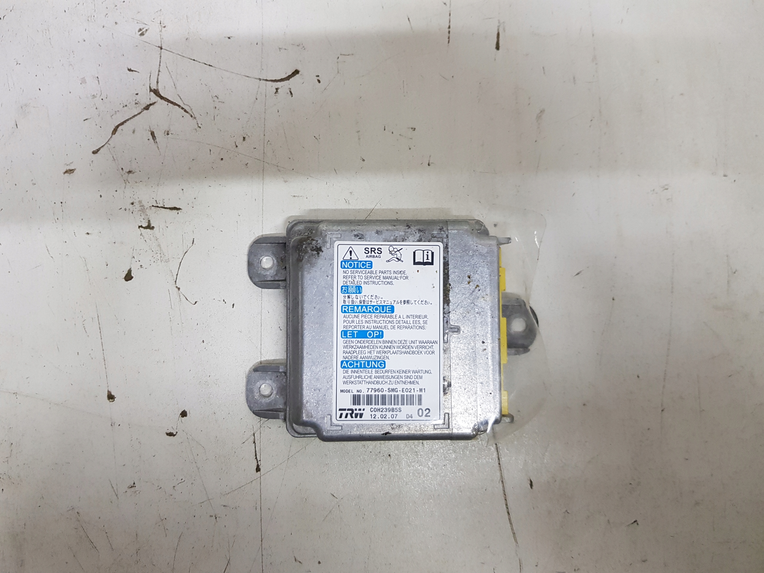 77960-SMG-E021-M1 - Модуль датчика подушки безпеки srs Honda Civic VIII 05-11