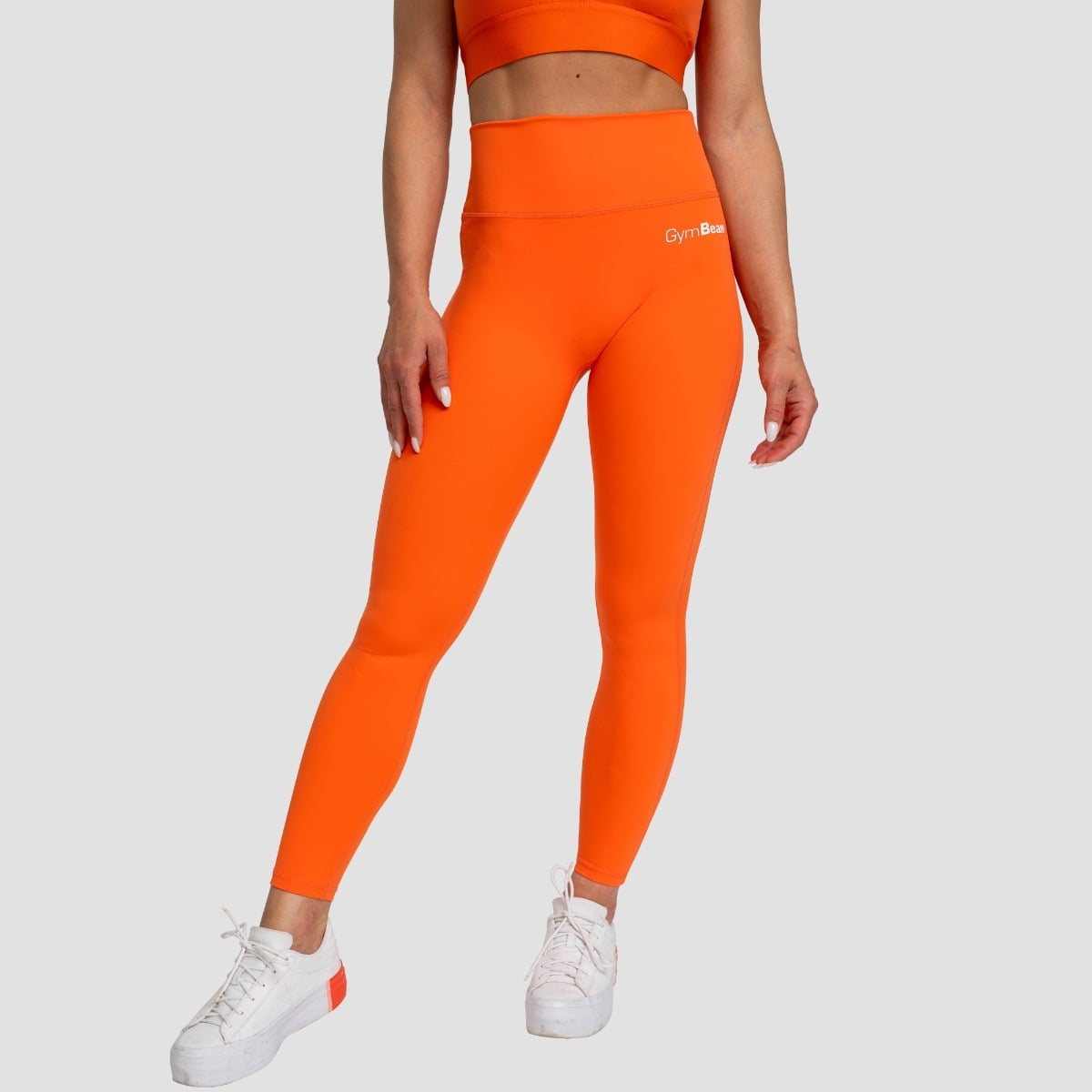 GymBeam Damskie legginsy z wysokim stanem Limitless Orange Xs