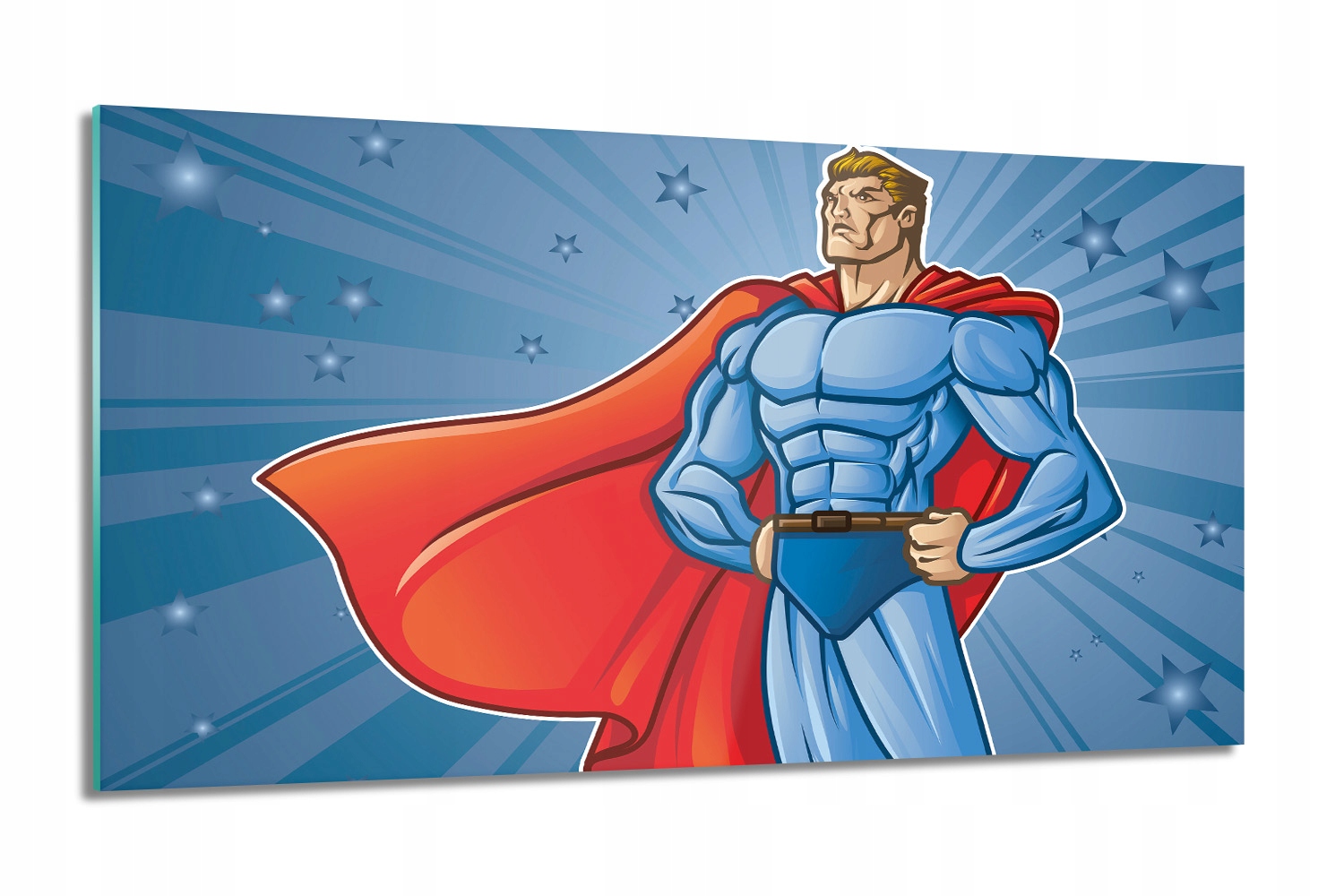 Hrdina superman Foto na skle do spálne 100x60