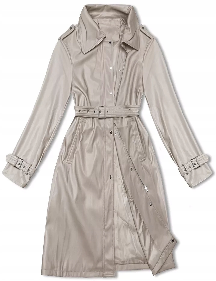 Kabát Z Ekokůže 11Z8101 Teplý Béžový XL (42)