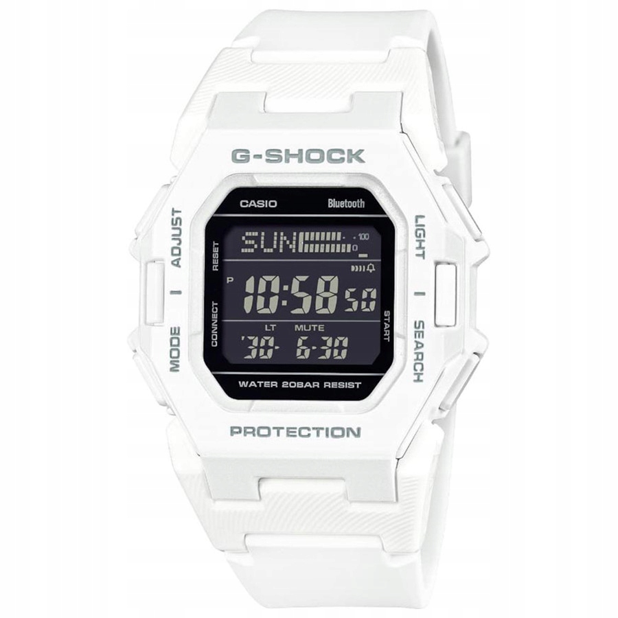 Casio G-Shock GD-B500-7ER Bluetooth 200 m Bílý