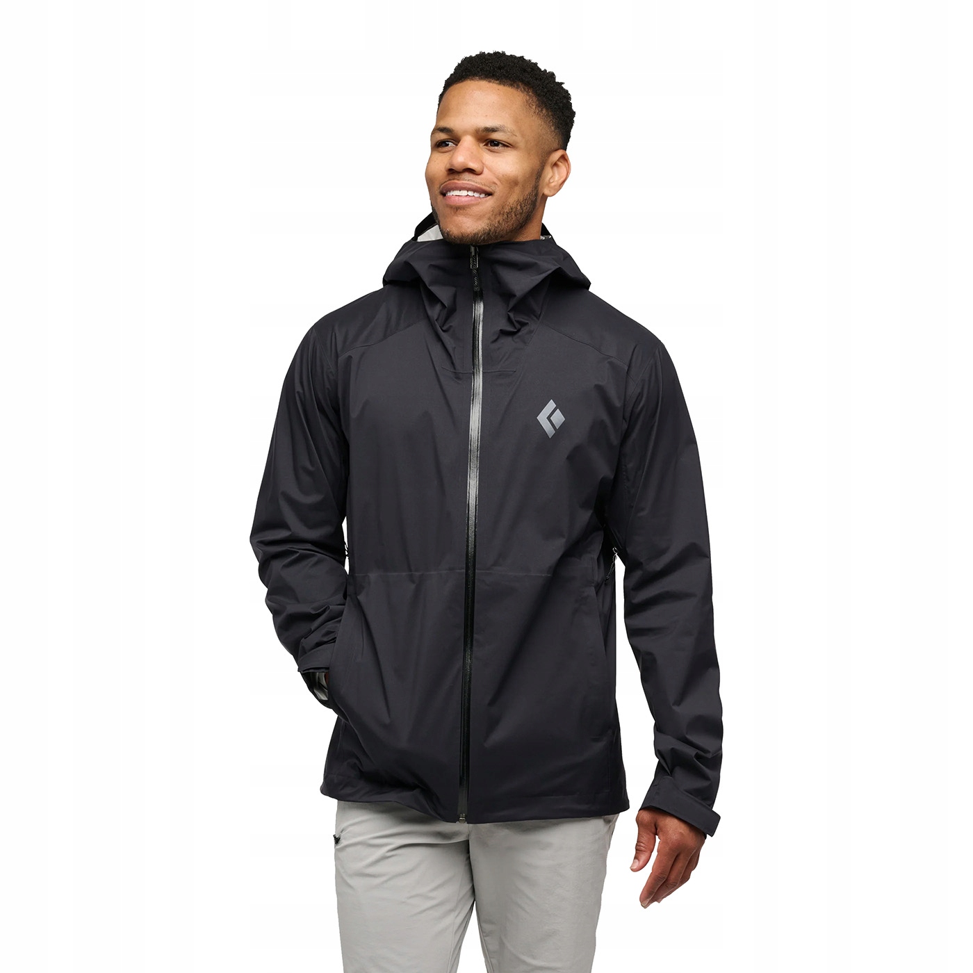 Męska kurtka przeciwdeszczowa Black Diamond Fineline Stretch Shell black S