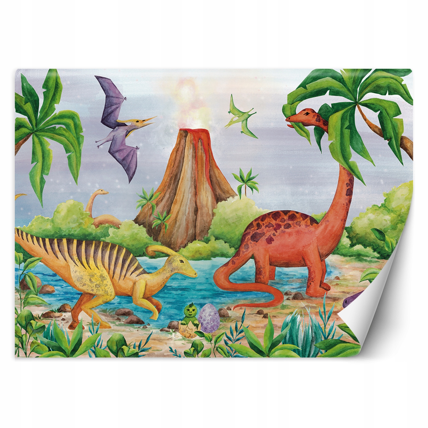 Fototapeta Dinosauři u jezera 250x175