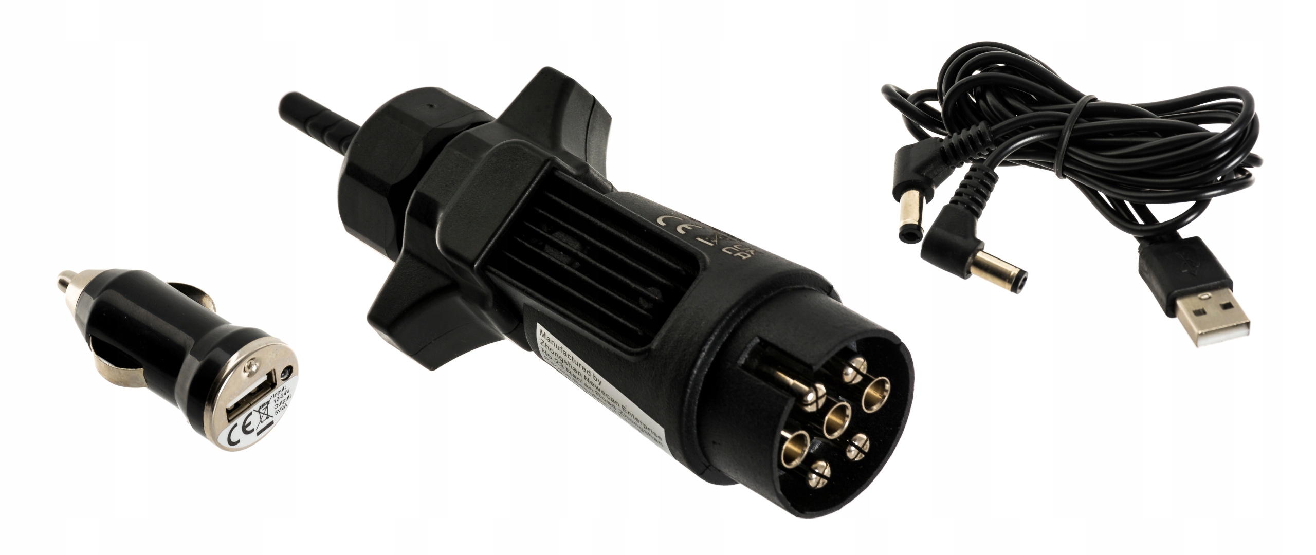 Belaidis galinių LED žibintų komplektas priekabai, Connix Plus, 12 V, IP65, su dinaminiu posūkio signalu, iki 20 m, 4400 mAh