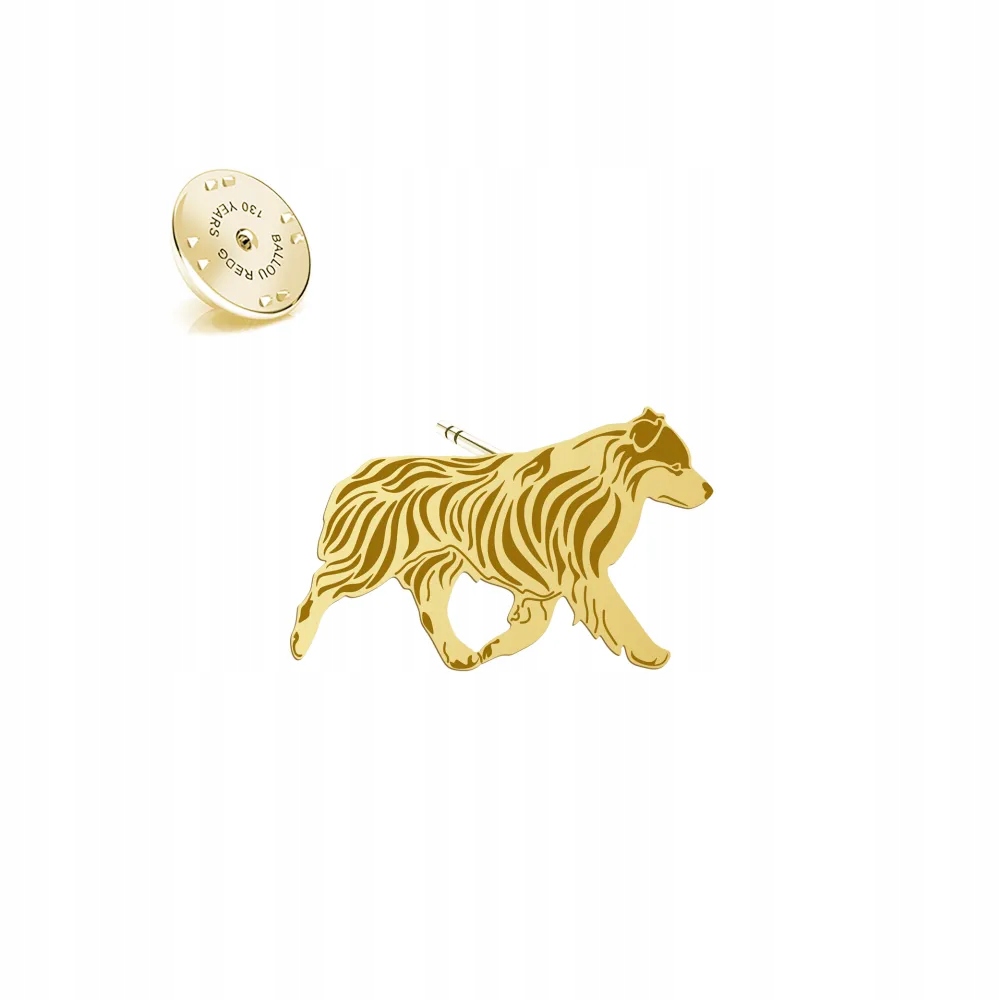 Odznak Zlatý miniaturní americký ovčák 925 Šperky Dedikace