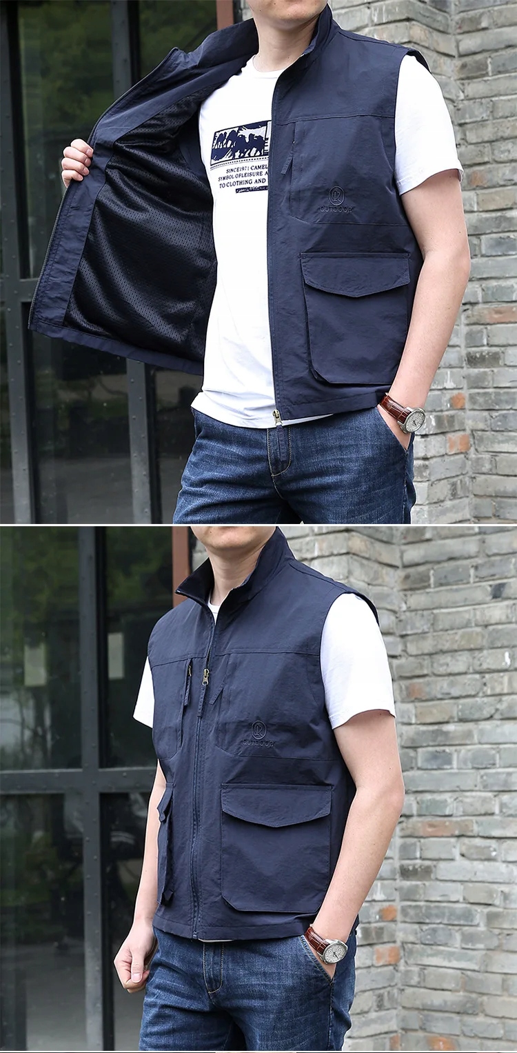 Spring and Autumn Outwear with Multiple Pockets Fi Kod producenta XQqing